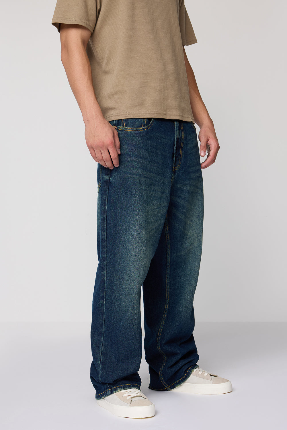 Deep Sea Men's Baggy Straight Fit Jeans