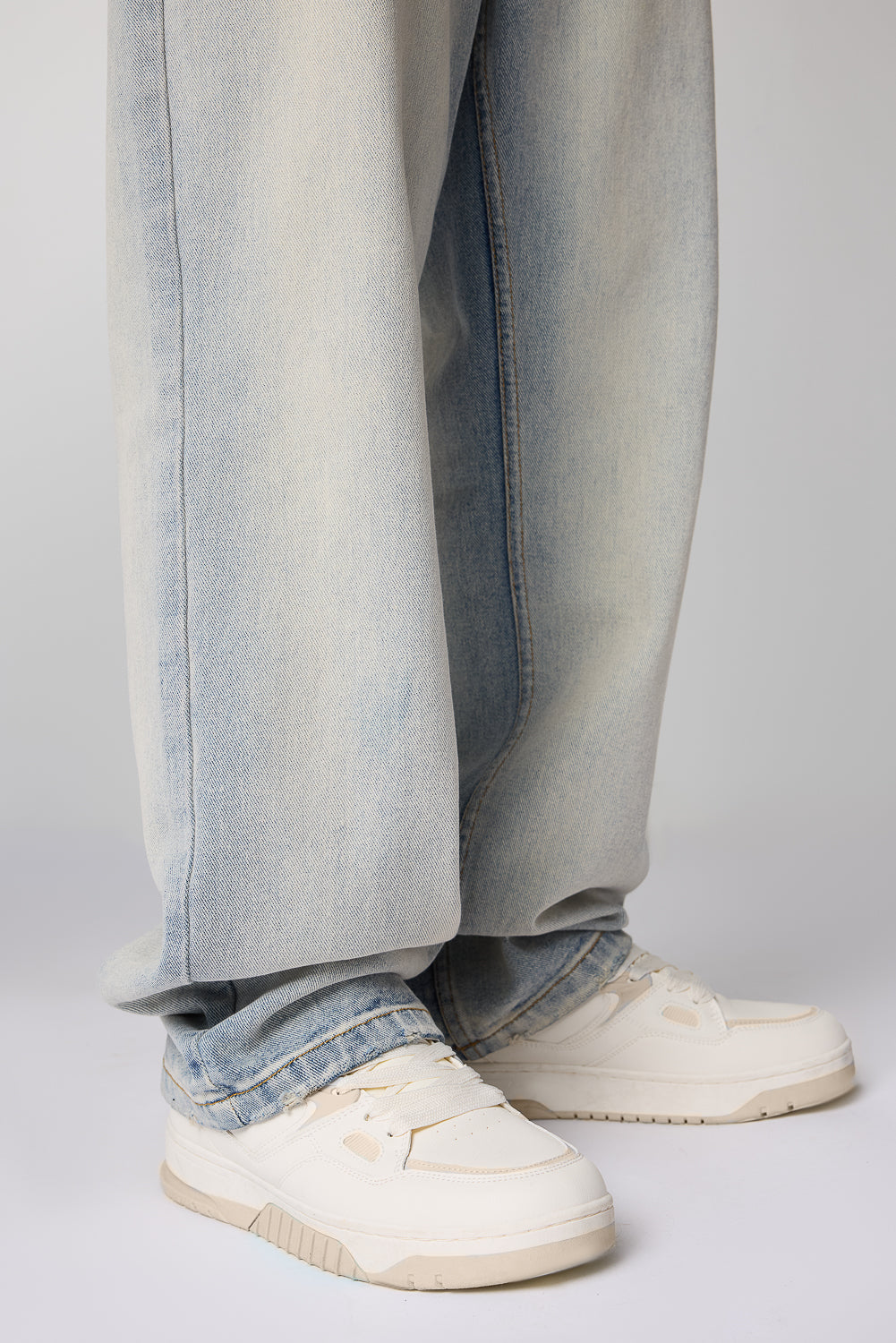 Urban Wash Blue Men's Baggy Straight Jeans