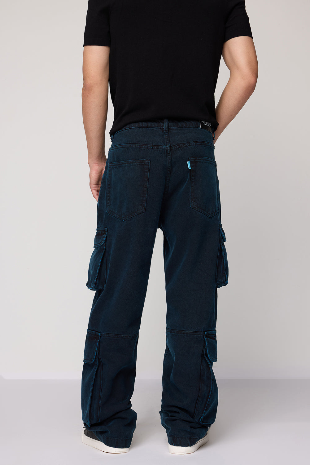 Sea Moss Utility Men's Baggy Straight Cargo Jeans