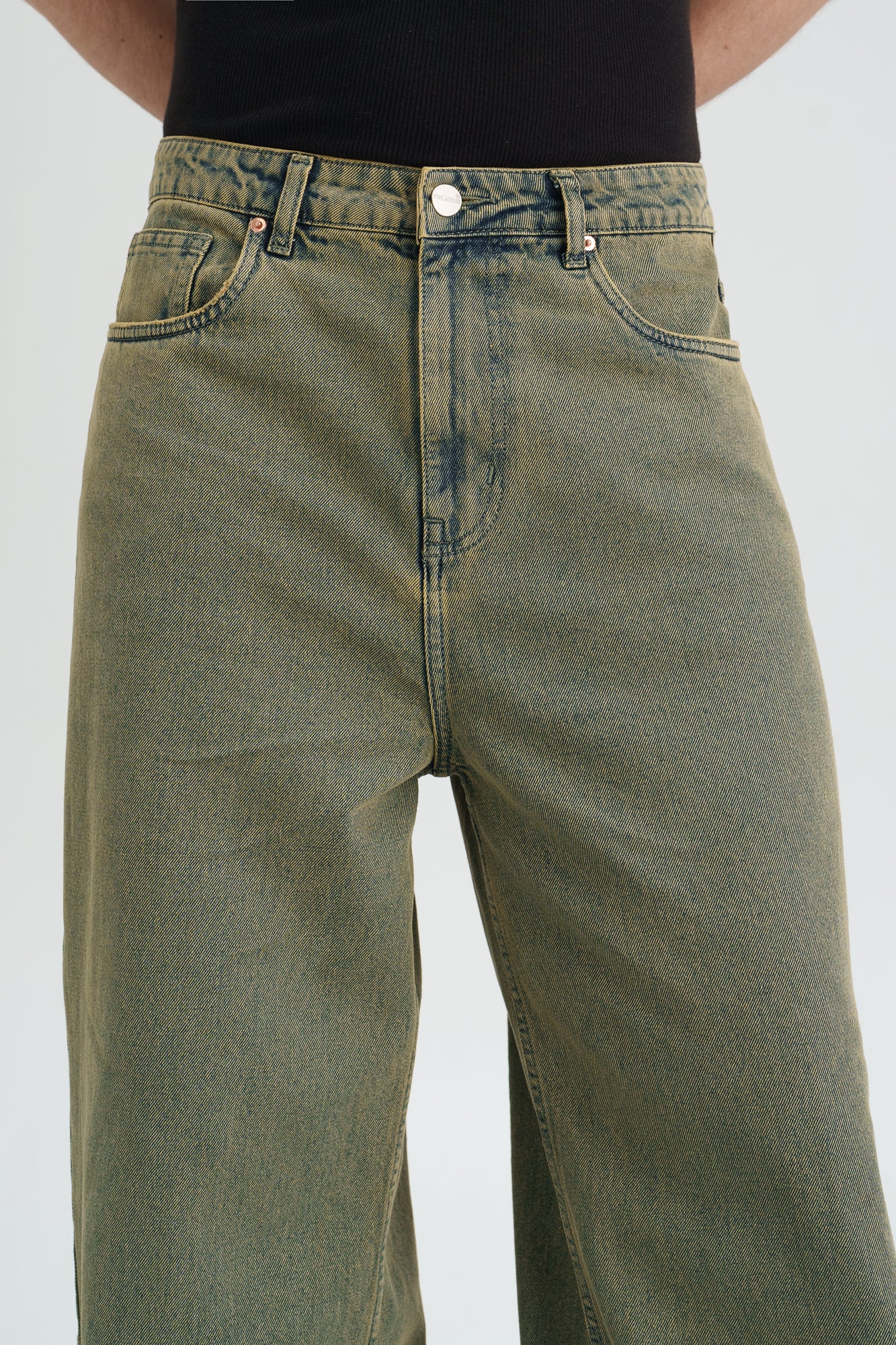 Fern Blue Men's Wide leg Jeans