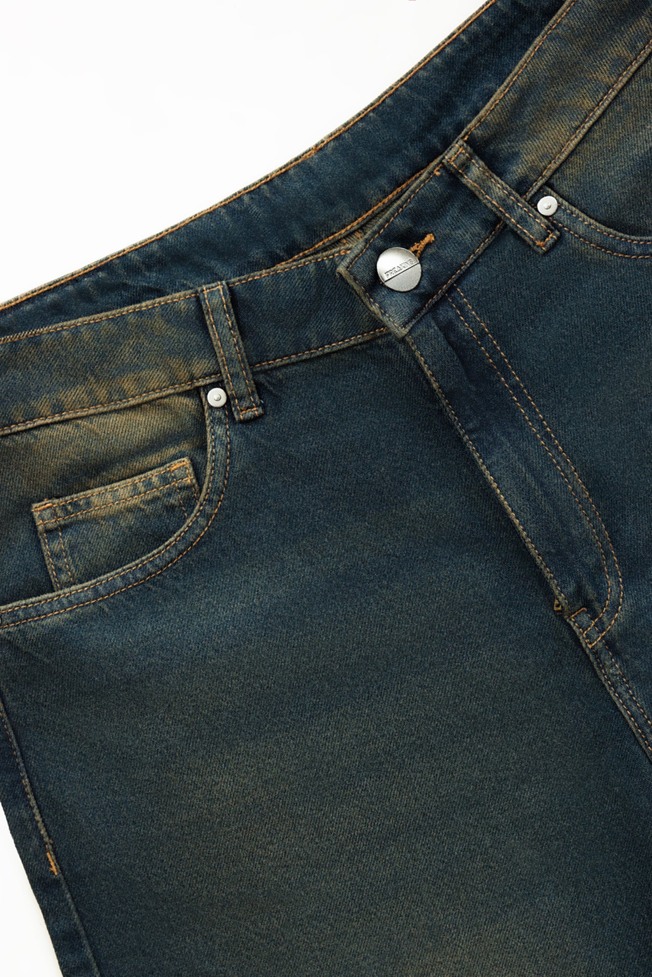 Oak Indigo Men's Baggy Straight Jeans