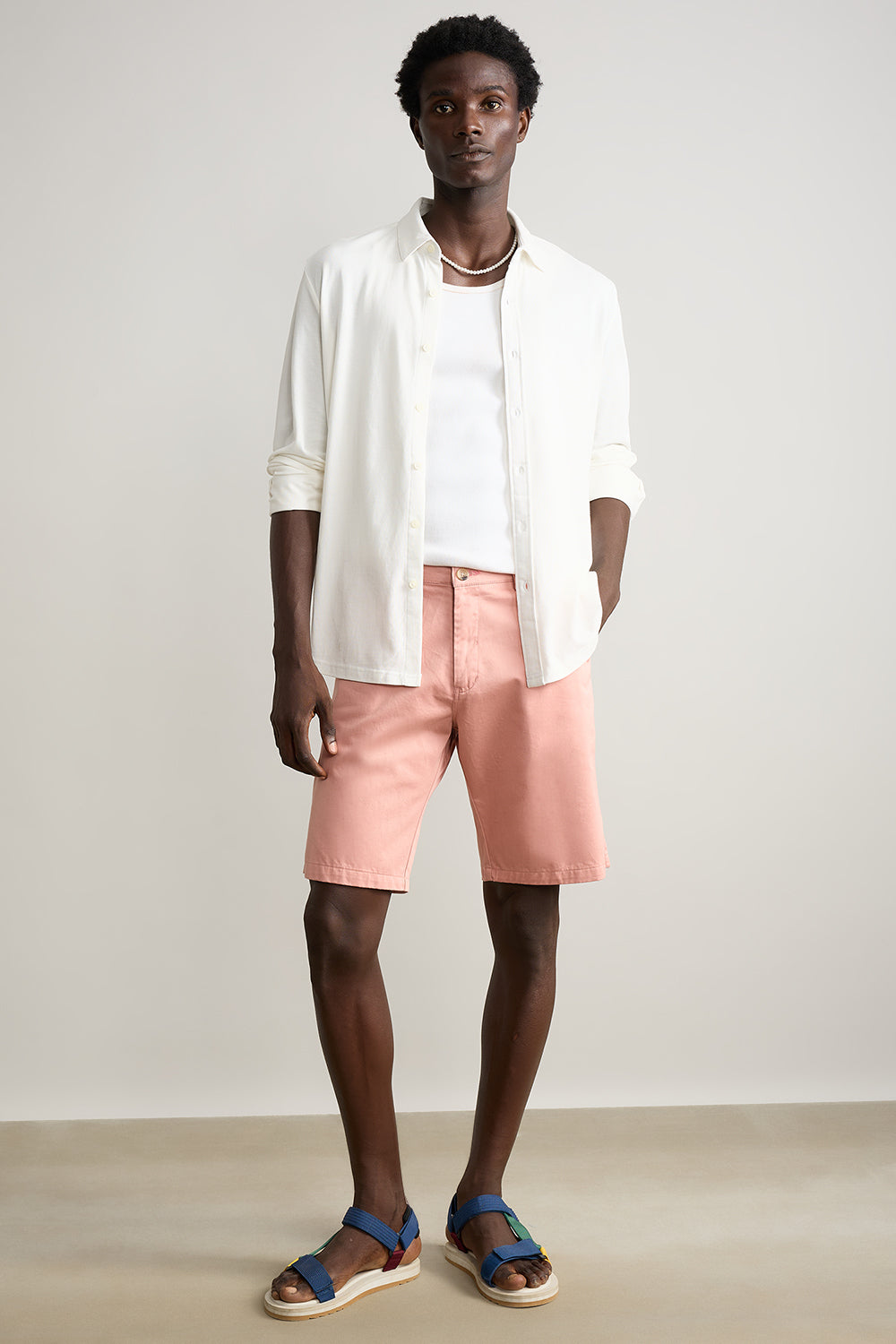 Classic Solid Men's Shirt - Cloud Dancer