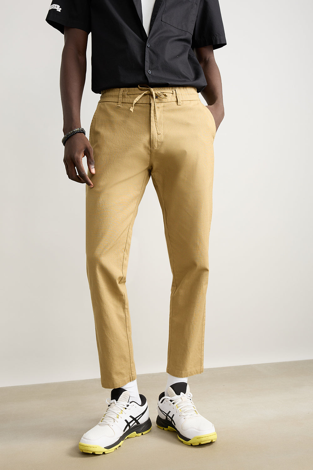 Men's Khaki Summer Joggers