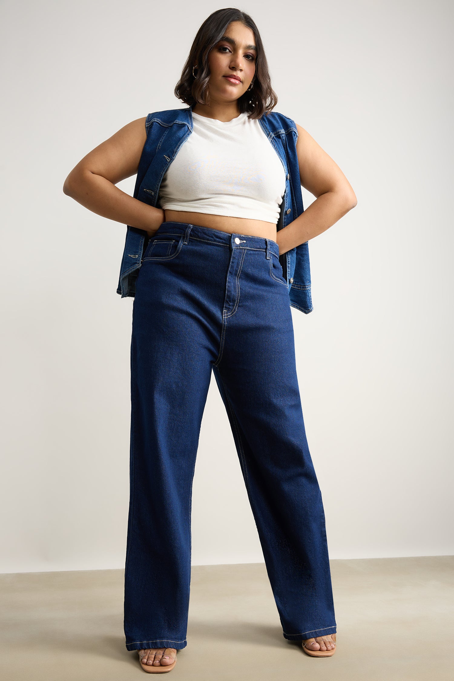 Curve Classic Blue Straight Jeans
