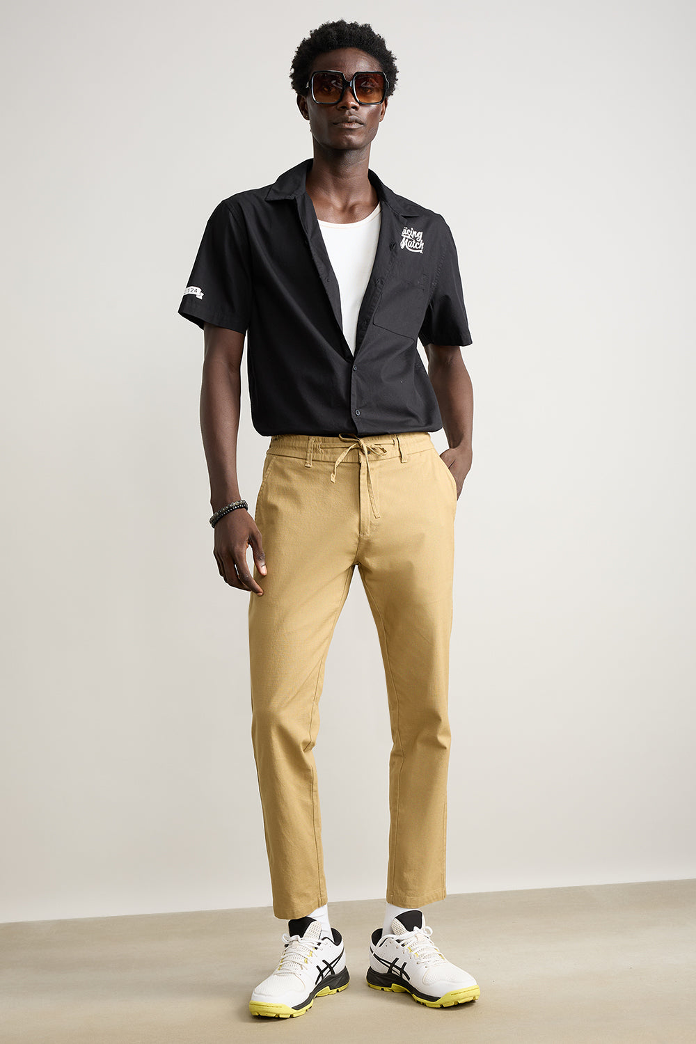 Men's Khaki Summer Joggers