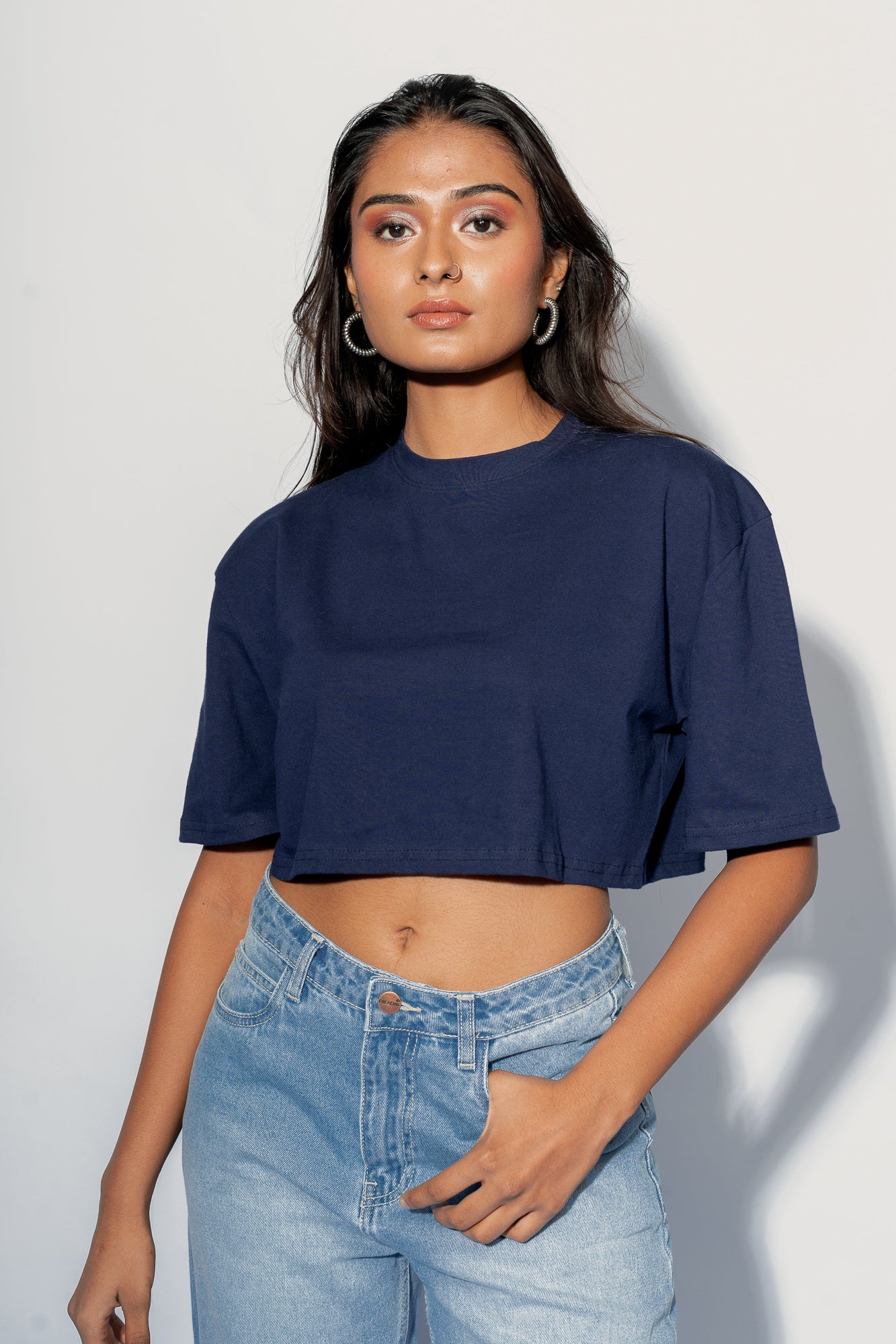 INDIGO OVERSIZED TOP