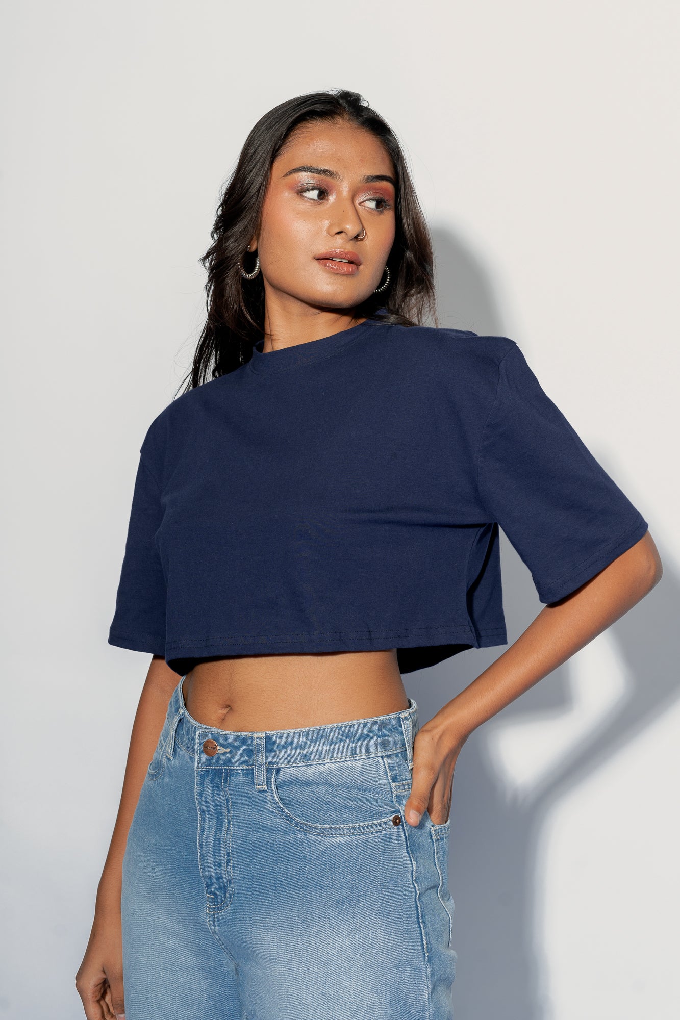 INDIGO OVERSIZED TOP