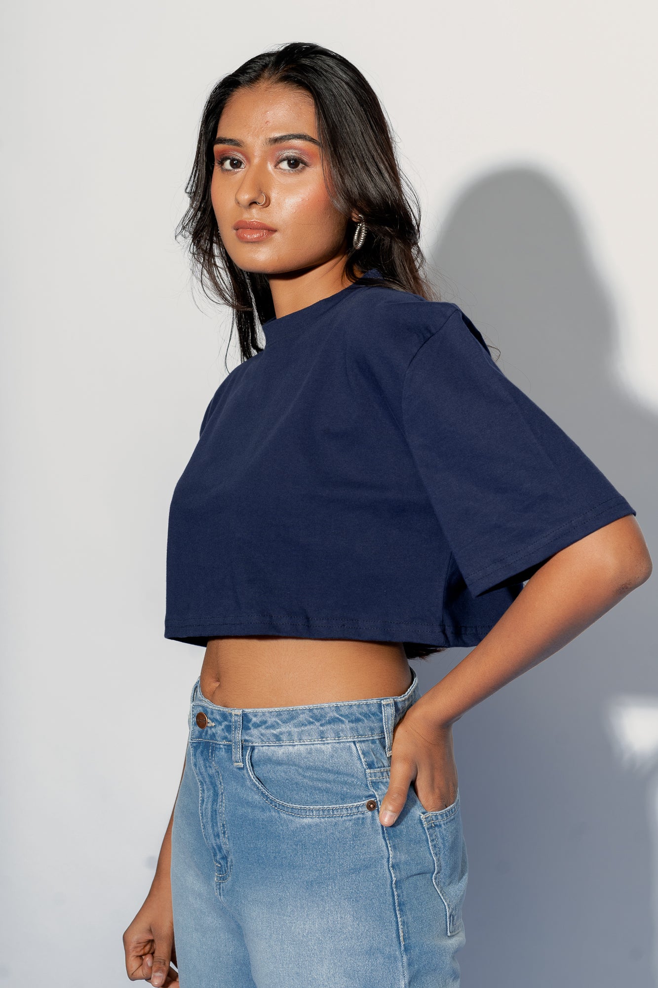 INDIGO OVERSIZED TOP