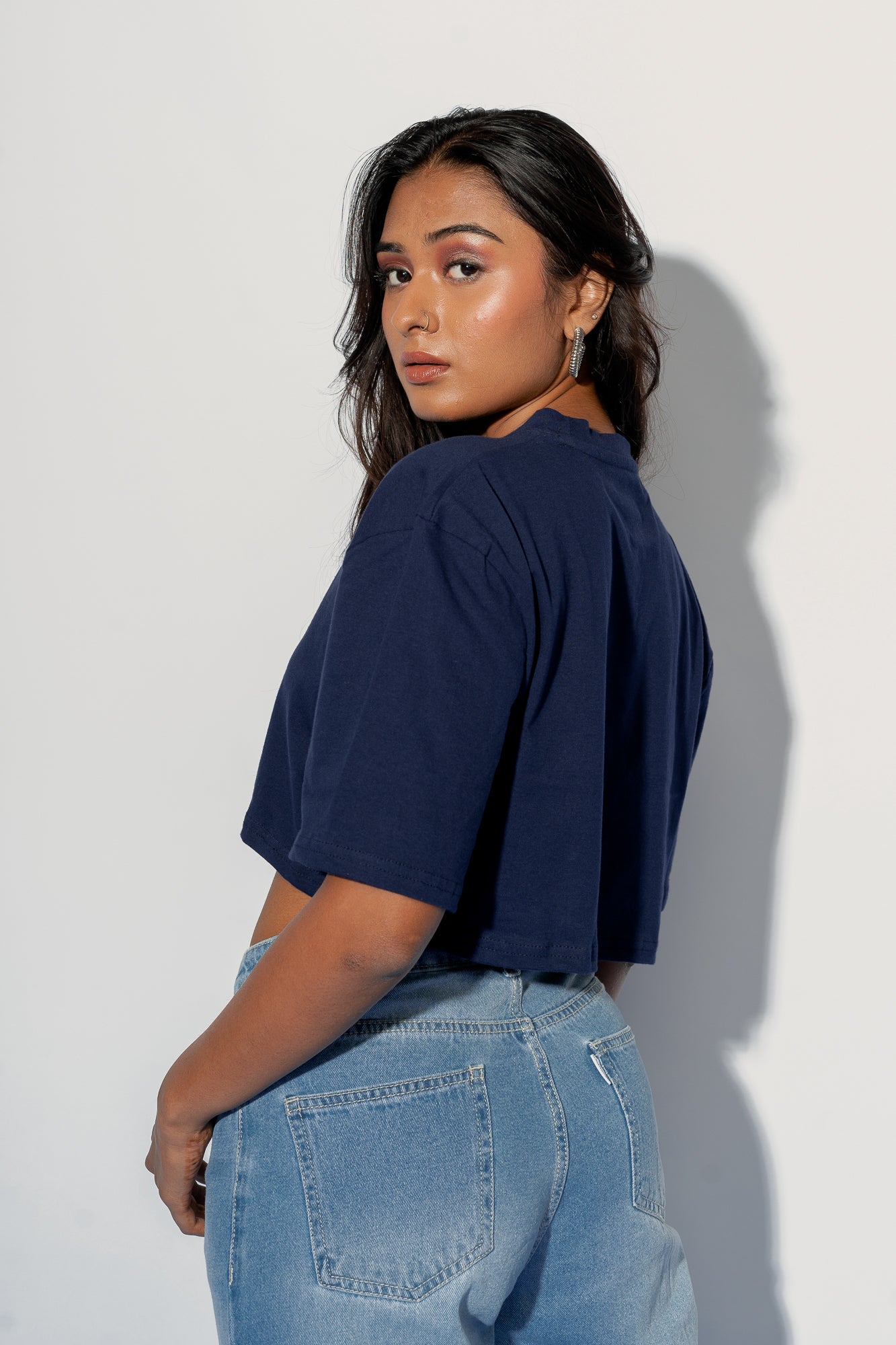 INDIGO OVERSIZED TOP
