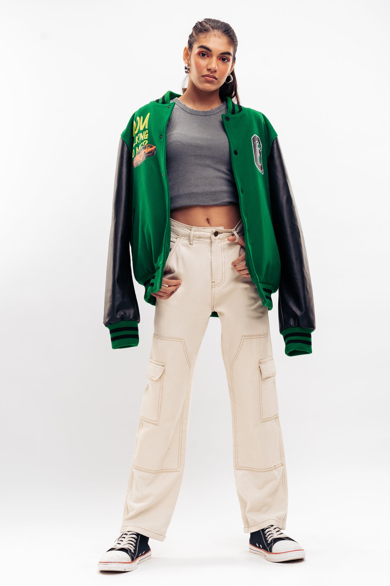 Ecru Women's Straight Cargo Jeans