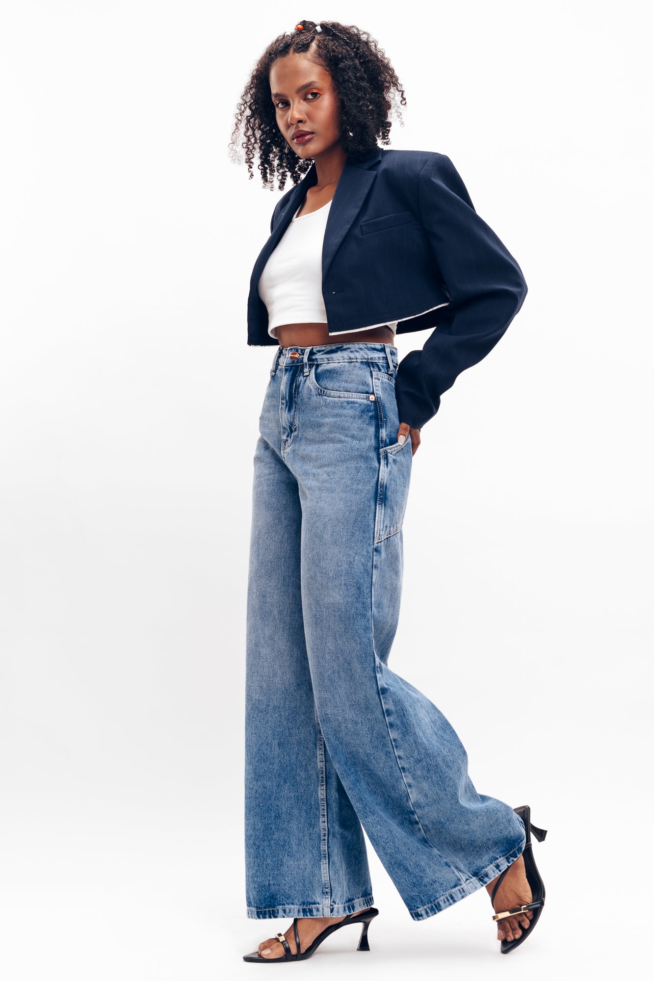 90'S COME BACK WIDE FLARE JEANS