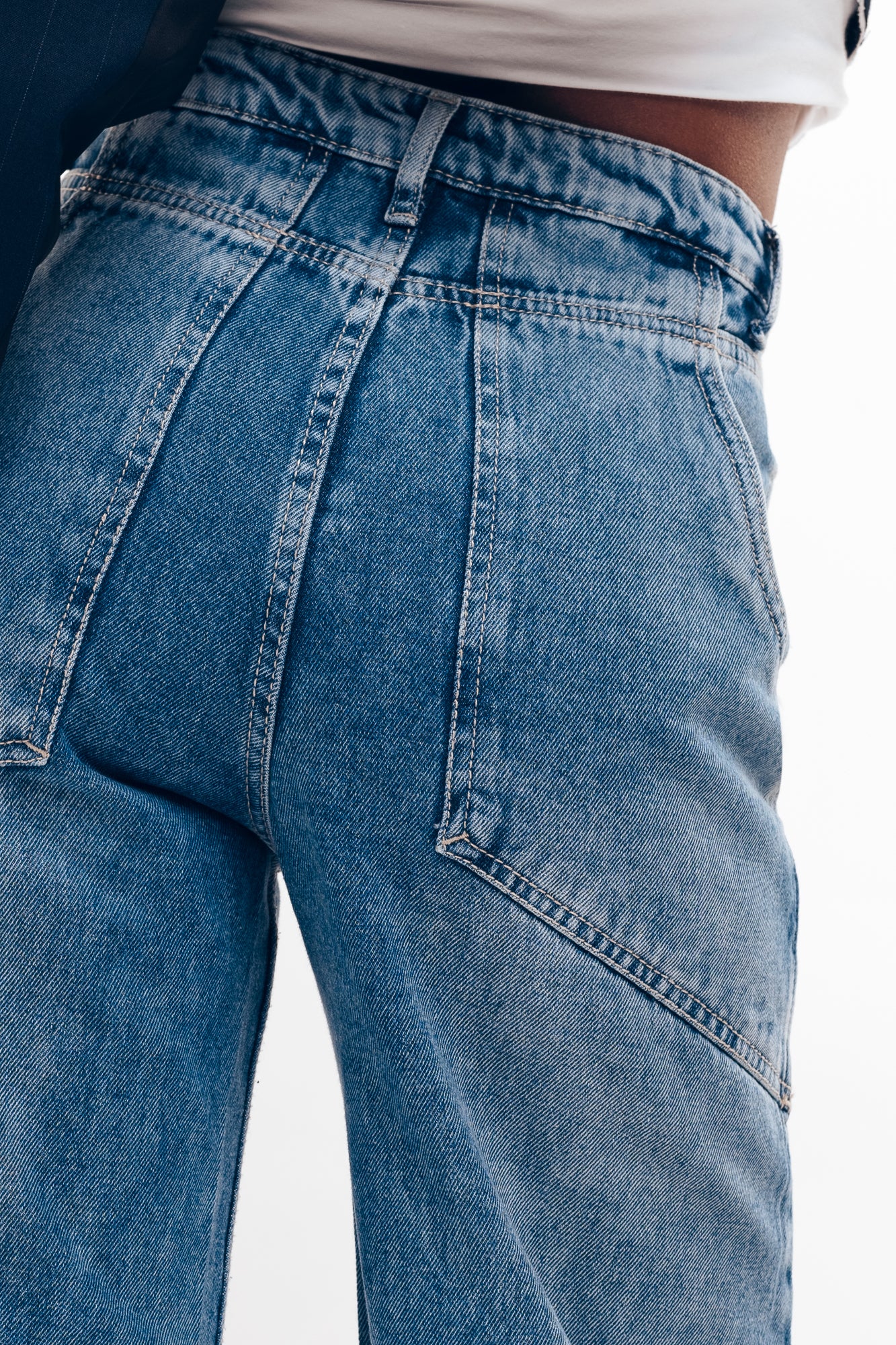 90's Come Back Blue Women's Flare Jeans