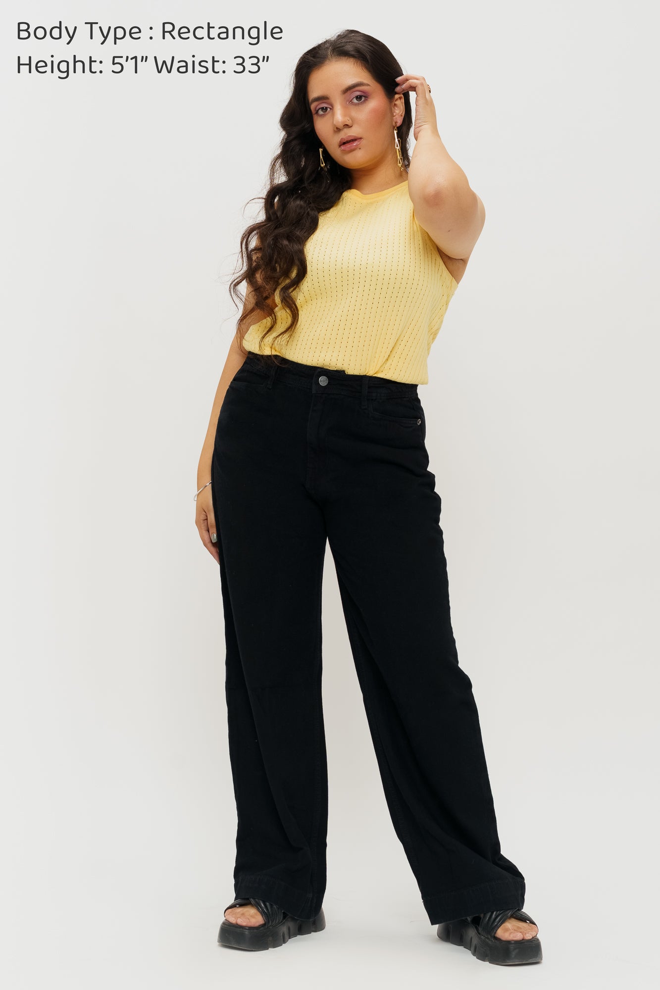 Black Women's Straight Jeans