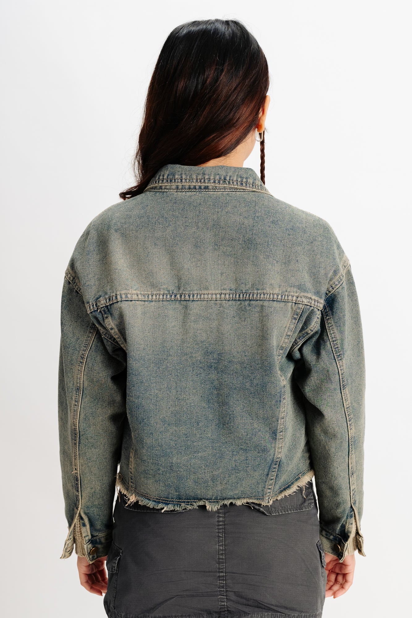 Vintage Frayed Denim Jacket