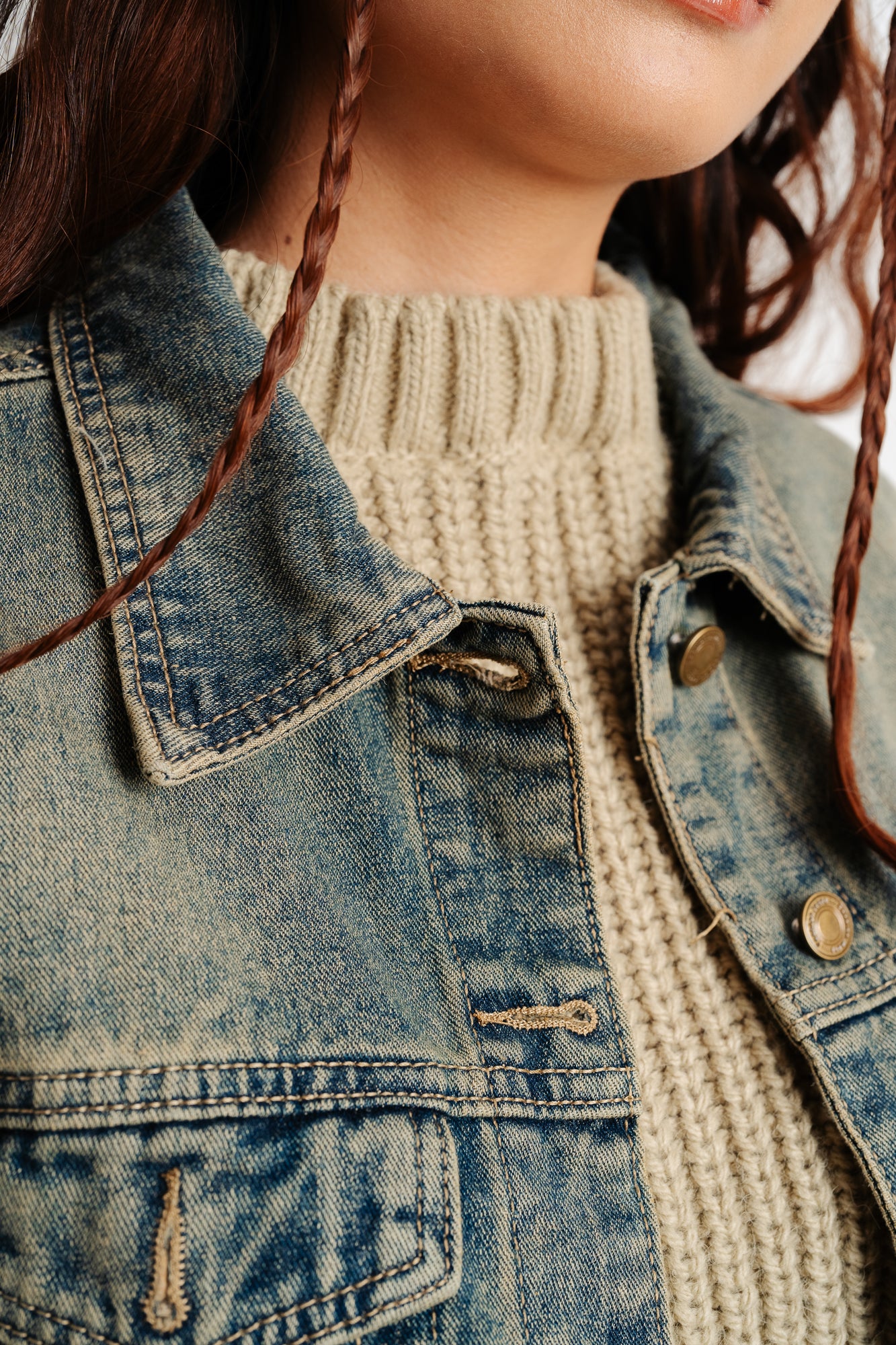 Vintage Frayed Denim Jacket