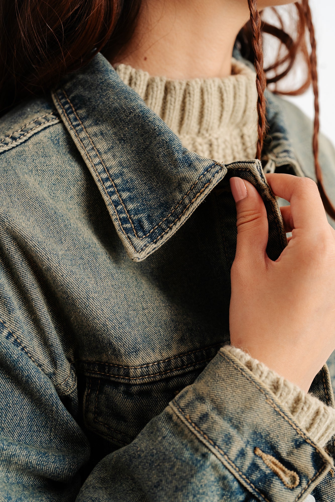 Vintage Frayed Denim Jacket