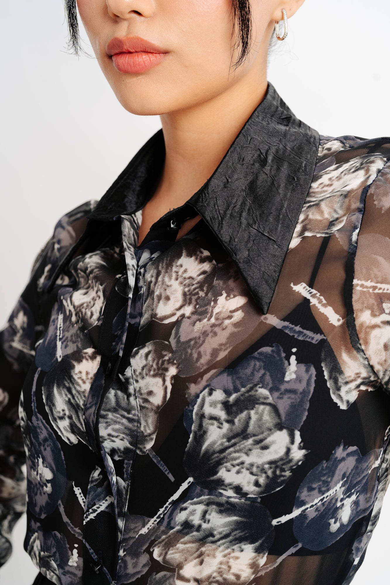 Mystic Black Sheer Shirt