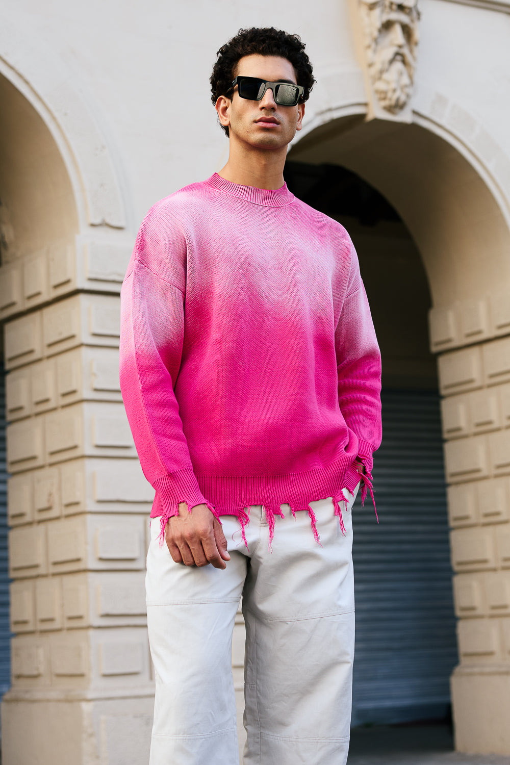 Men's Faded Pink Jumper