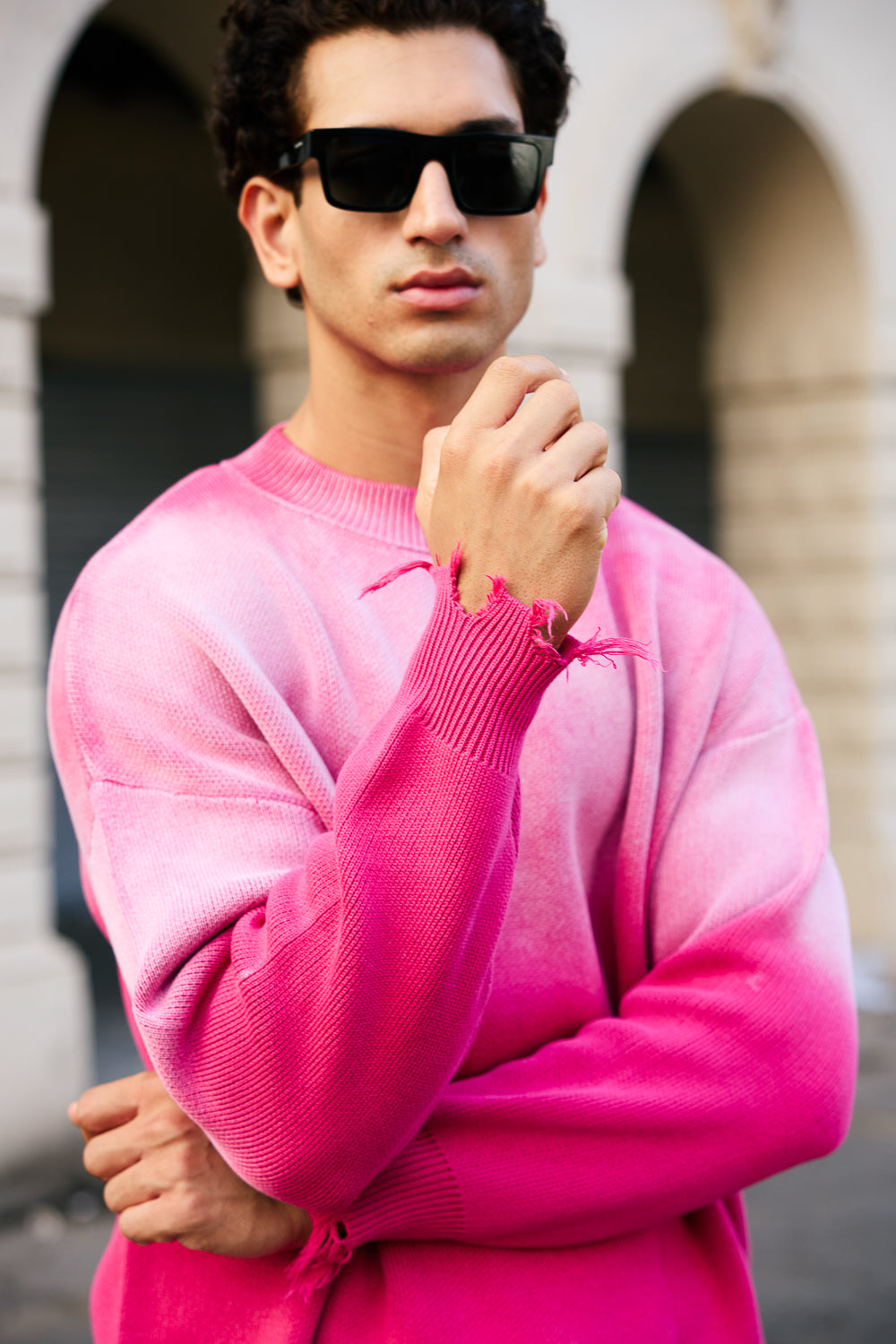 Men's Faded Pink Jumper