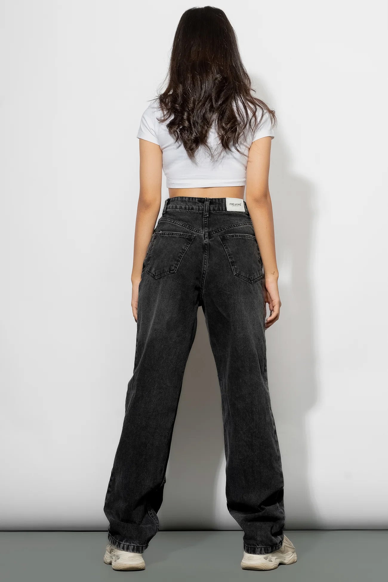 Charcoal Women's Straight Jeans
