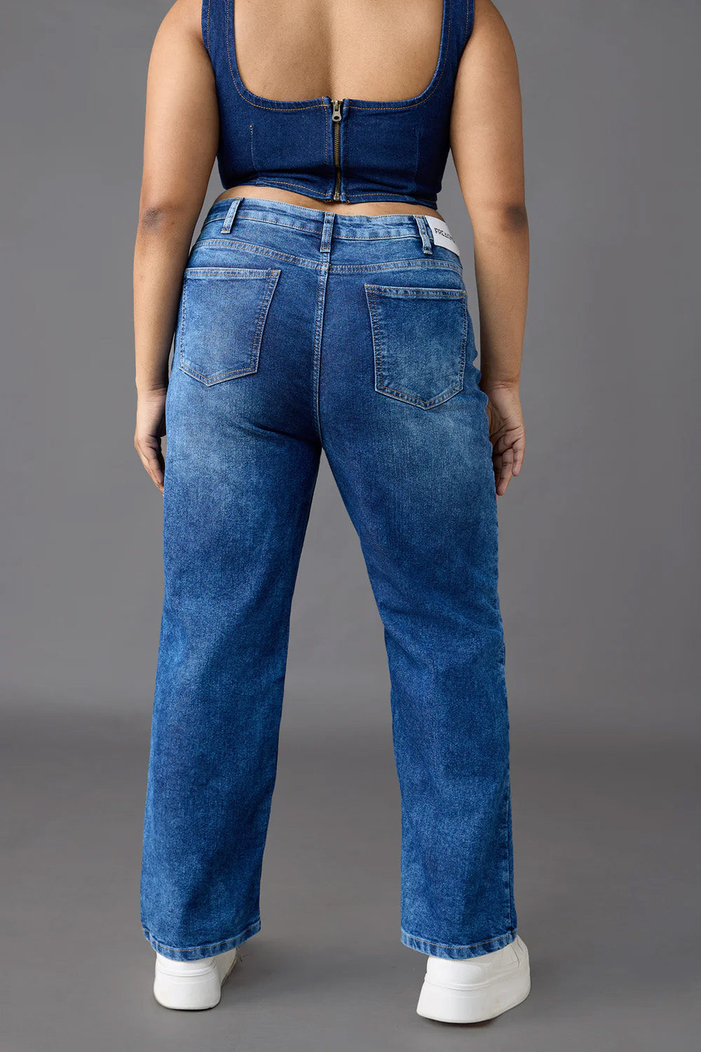 Curve Blue Maytime Straight Jeans
