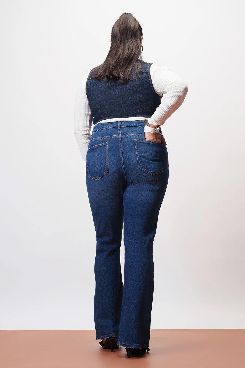 Curve Simply Blue Bootcut Jeans