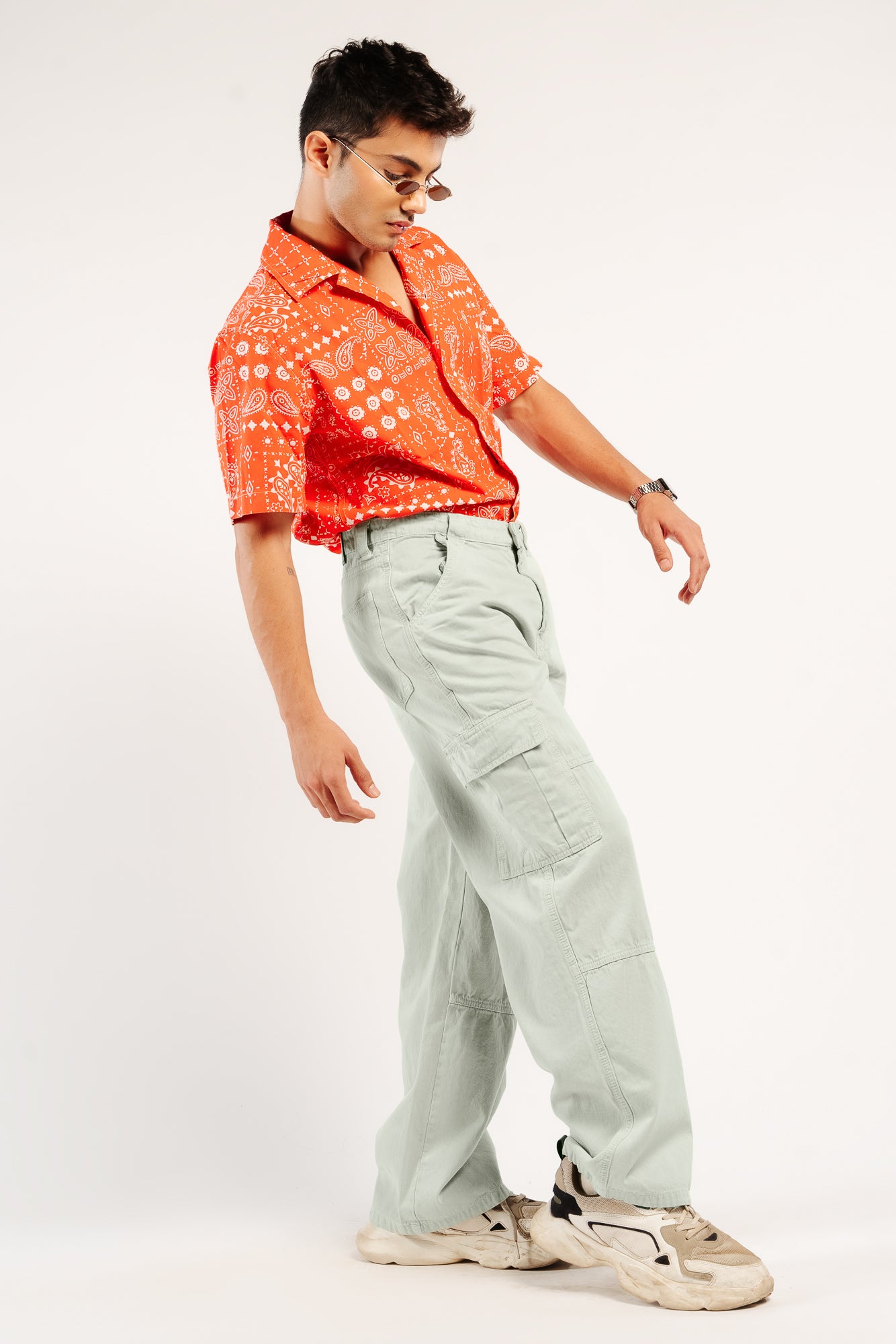 Sage Men's Straight Cargo Jeans