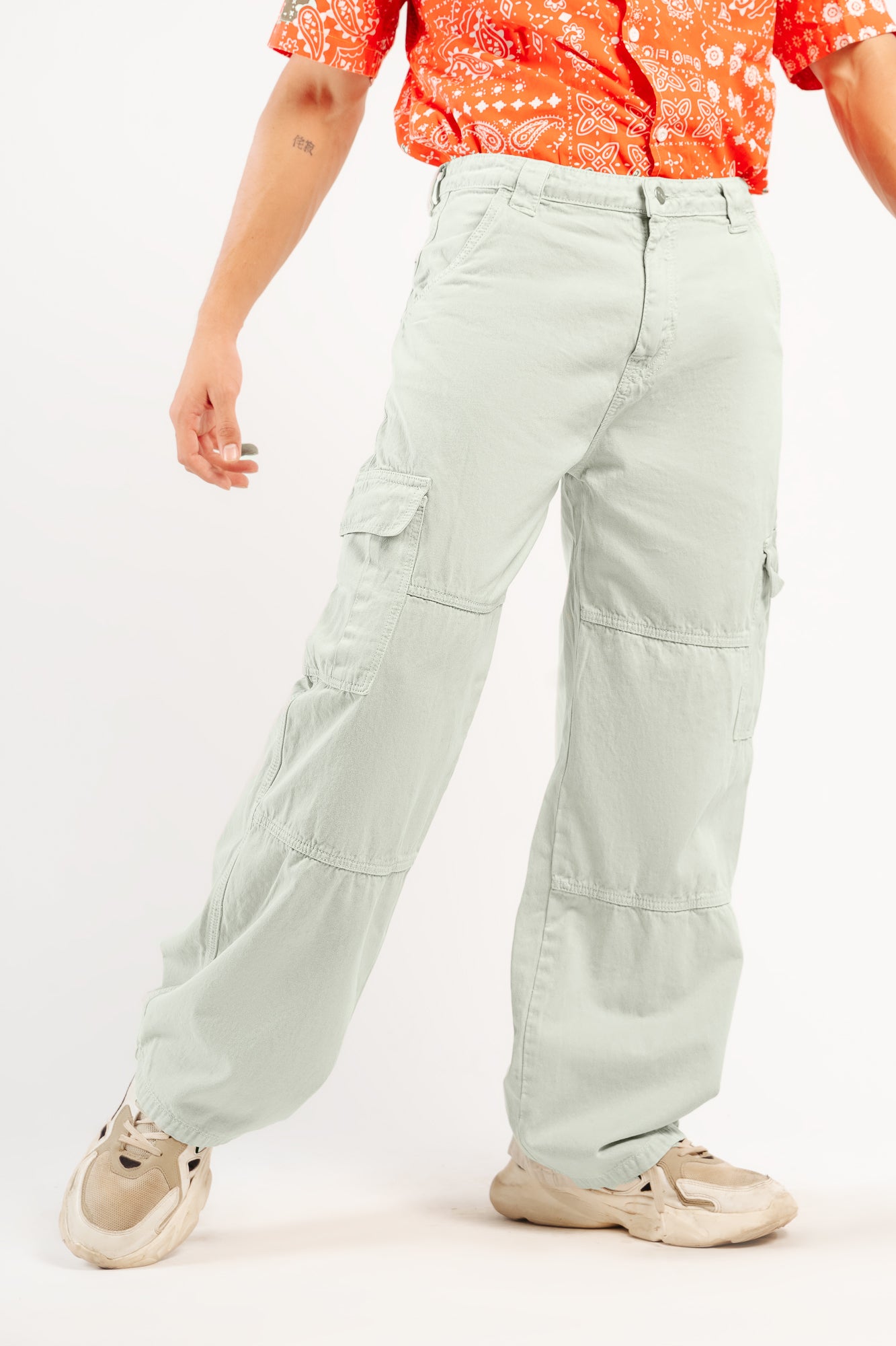Sage Men's Straight Cargo Jeans
