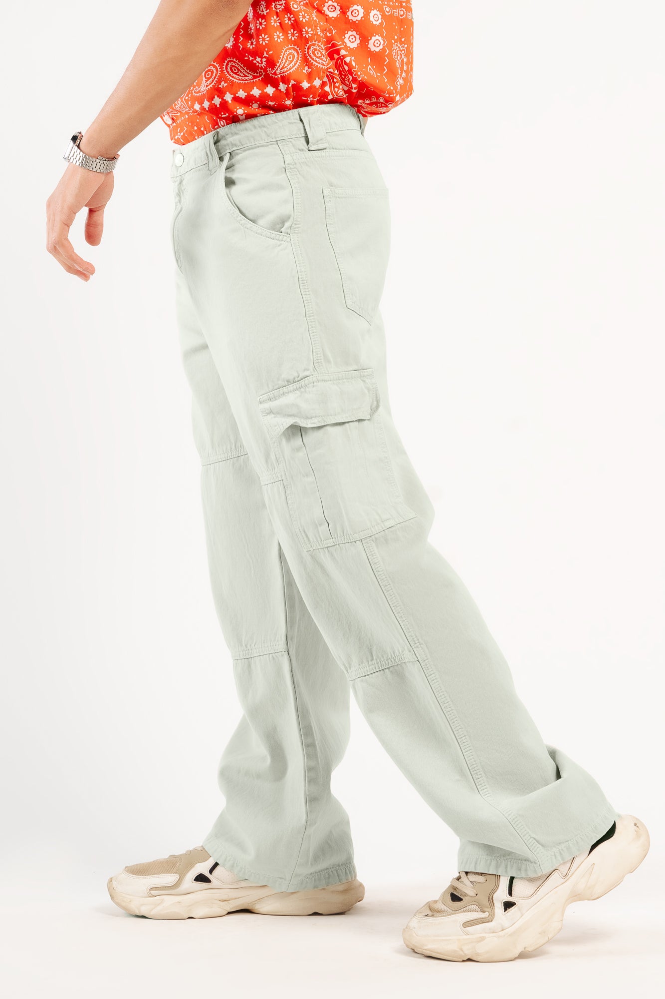 Sage Men's Straight Cargo Jeans