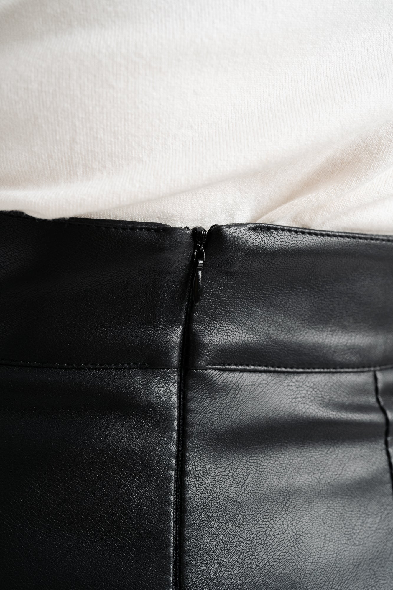 Black High Slit Skirt