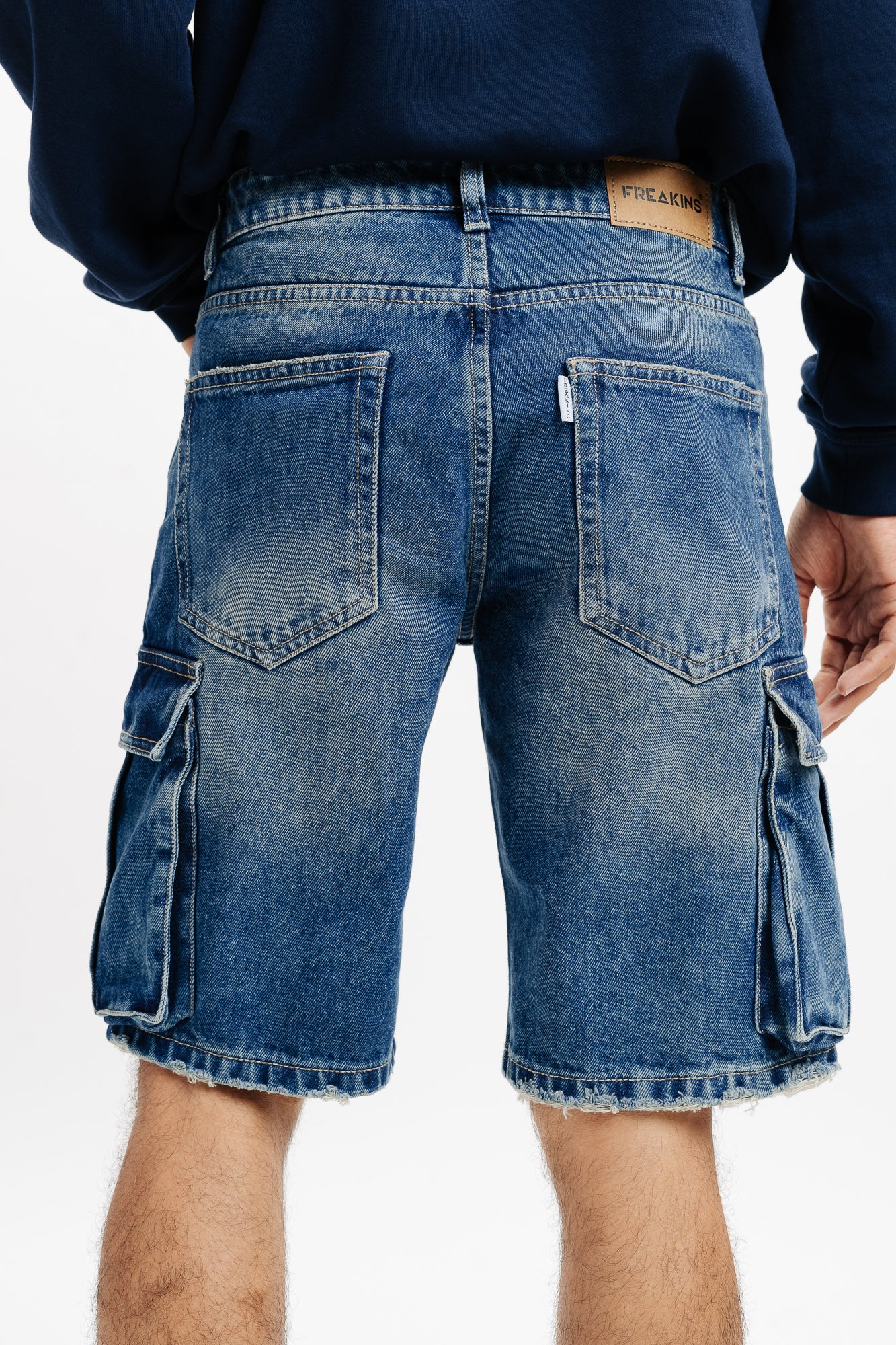 Indigo Men's Straight Cargo Shorts