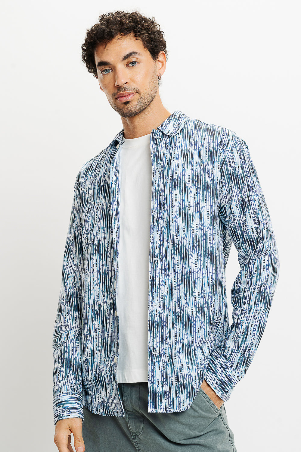 Muted Stripes Full Sleeves Men's Shirt