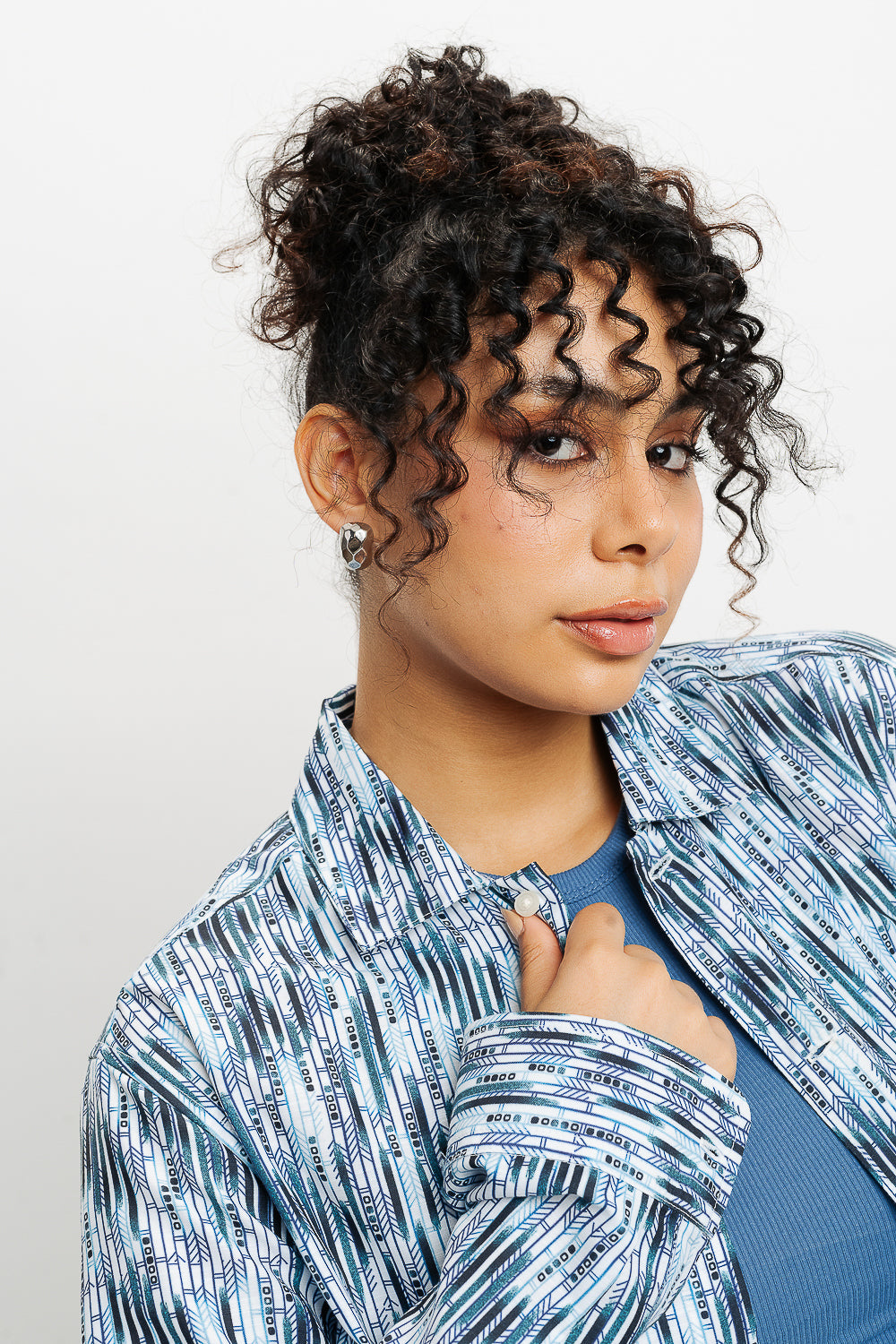 Muted Stripes Full Sleeves Women's Shirt