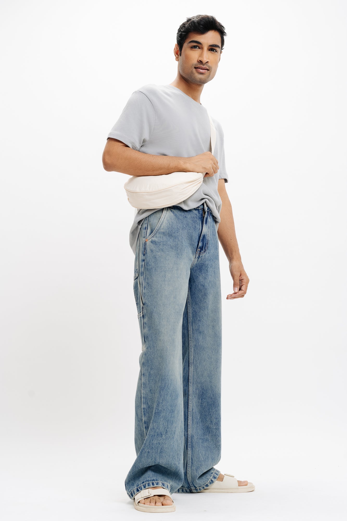 Blue Men's Straight Jeans