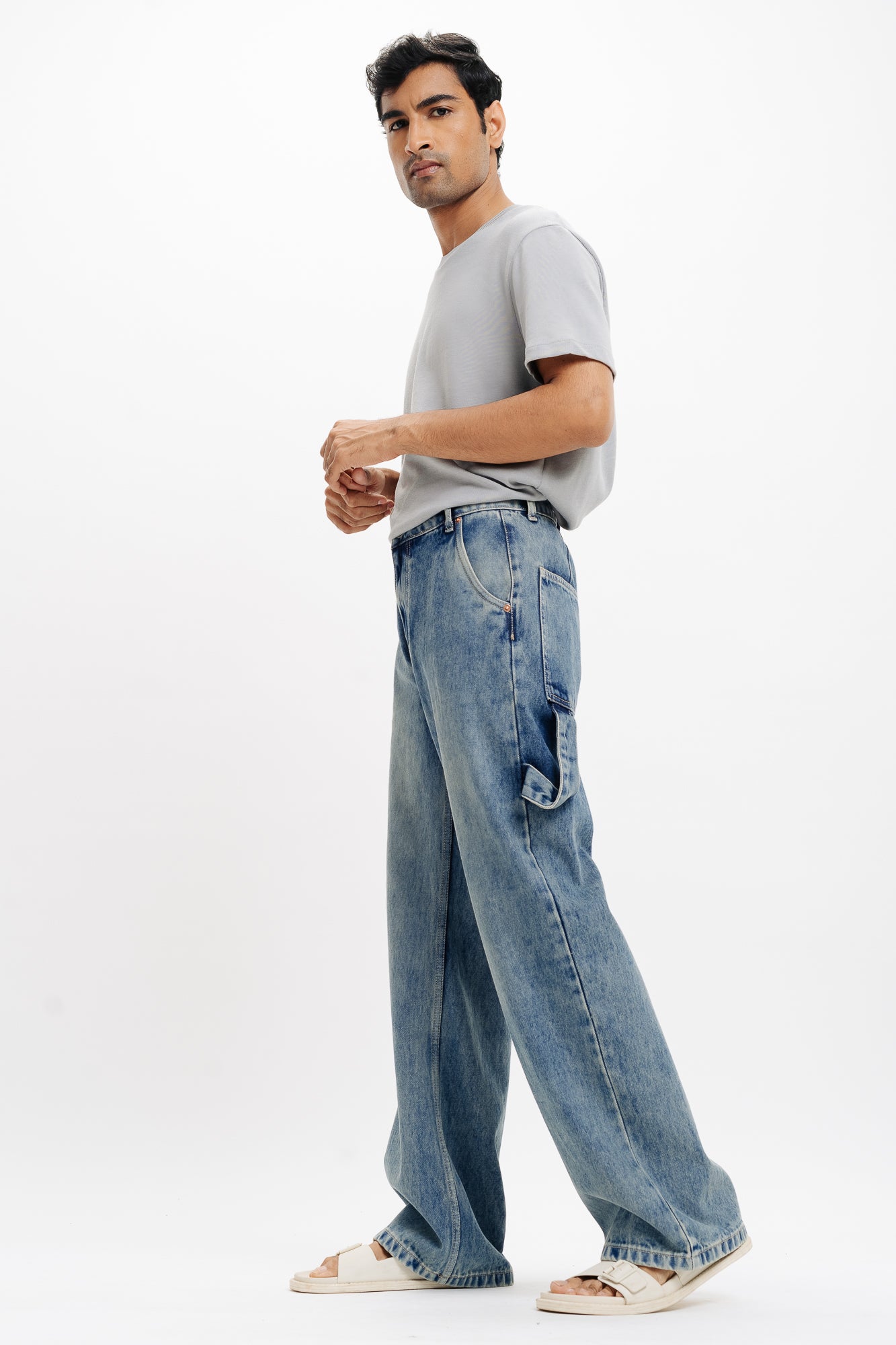 Blue Men's Straight Jeans