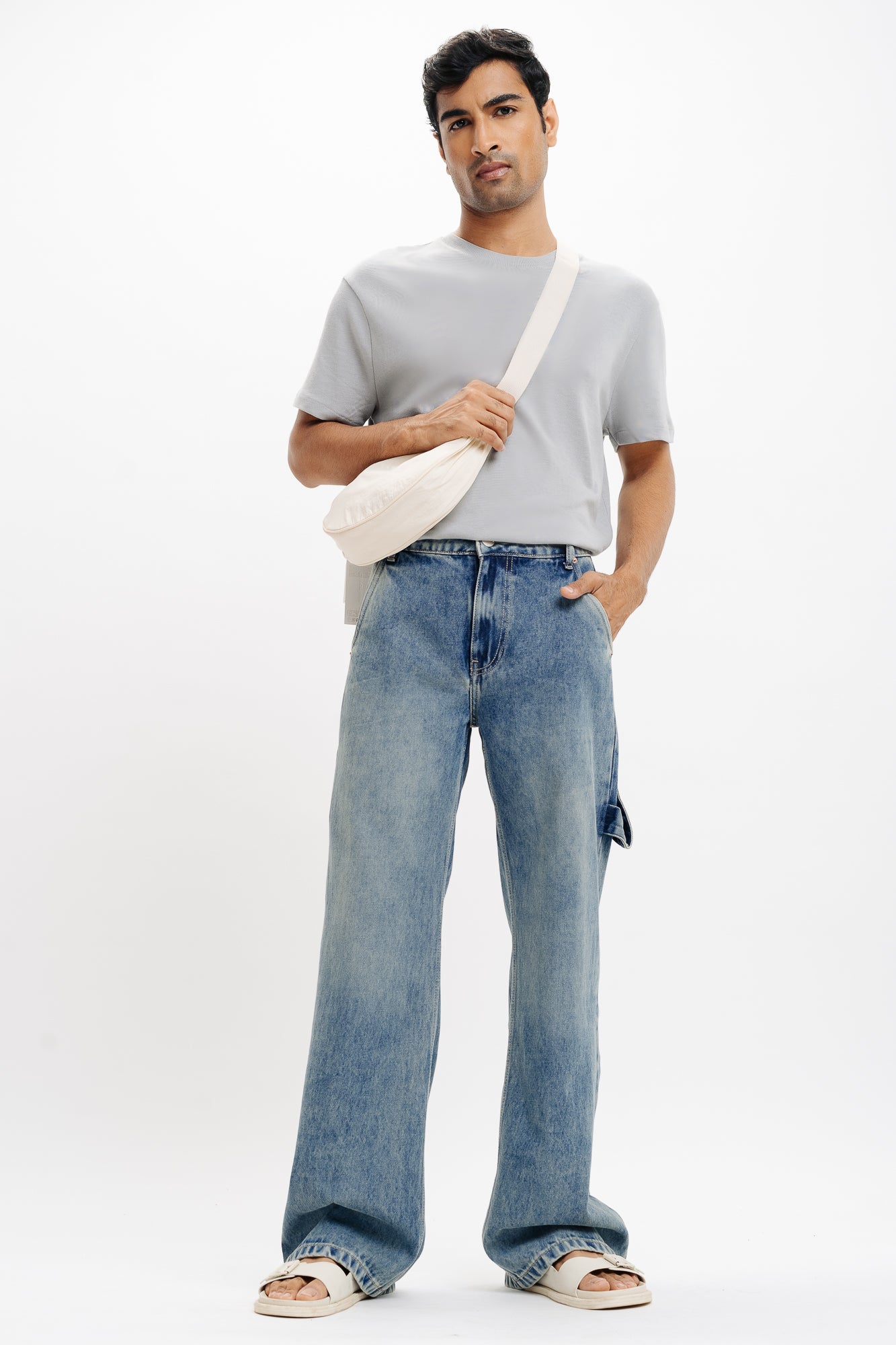 Blue Men's Straight Jeans