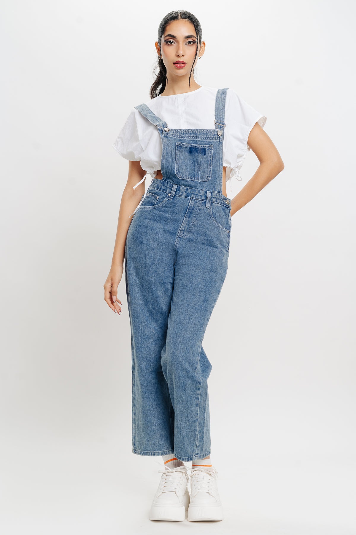 Dangri Dress Denim Dungaree Dress Outfit Loose Dangri Style