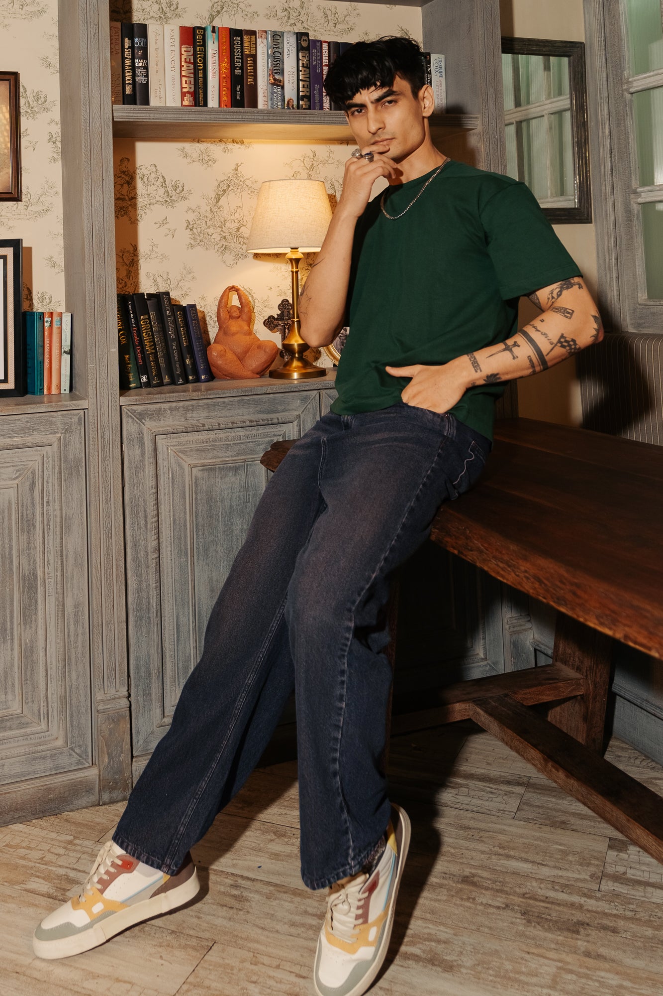 Purple Tint Men's Straight Jeans