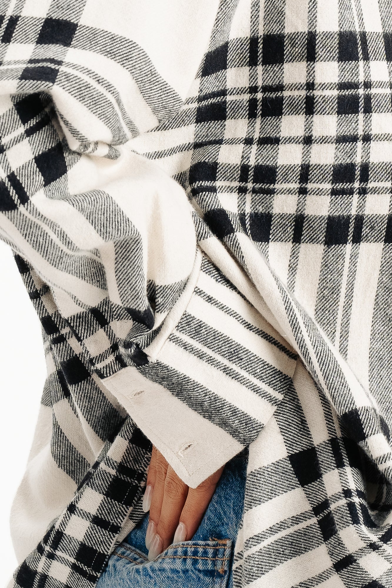 Twill Black And White Shirt