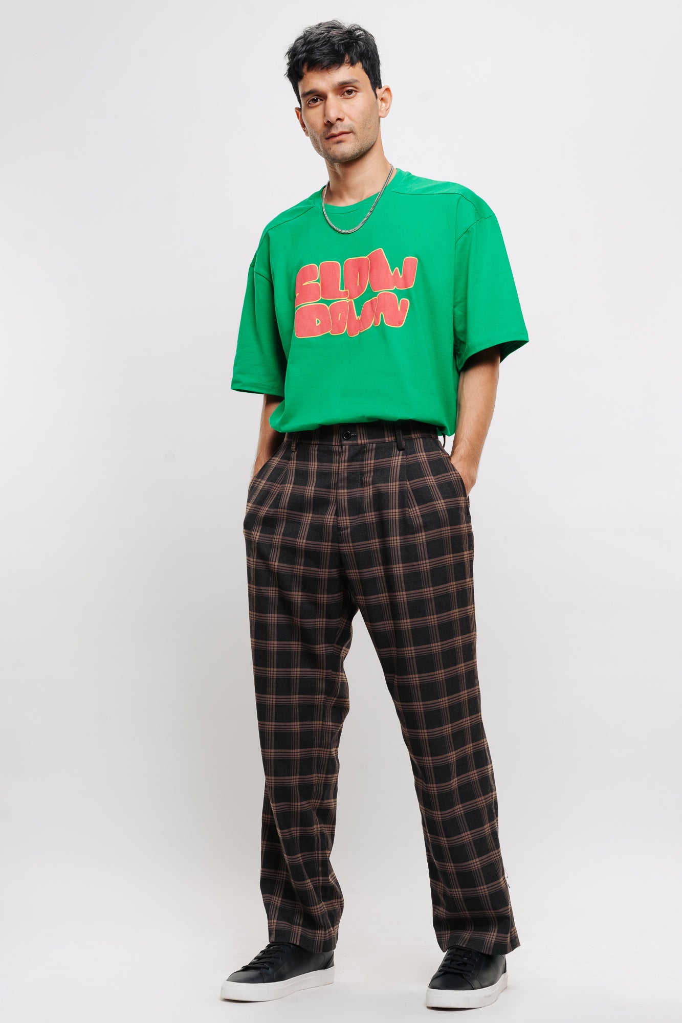 SLOW DOWN GREEN MEN'S TEES
