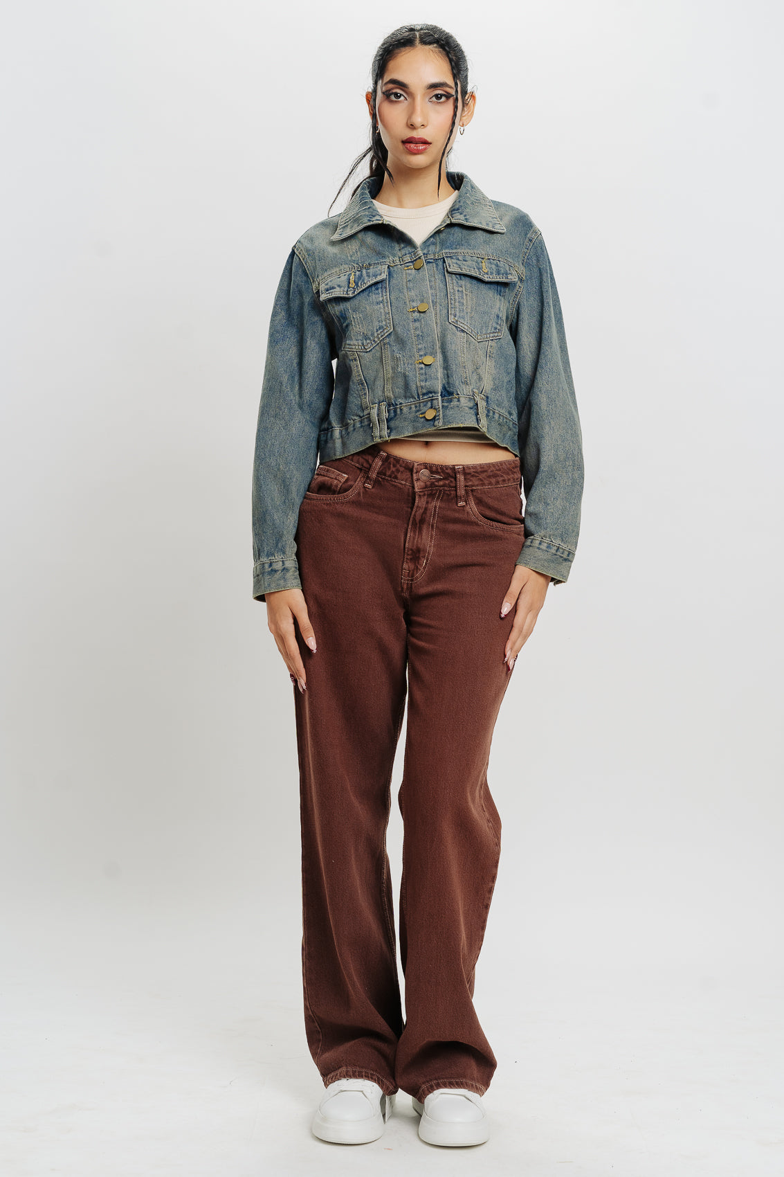 Tinted Regular Fit Denim Jacket