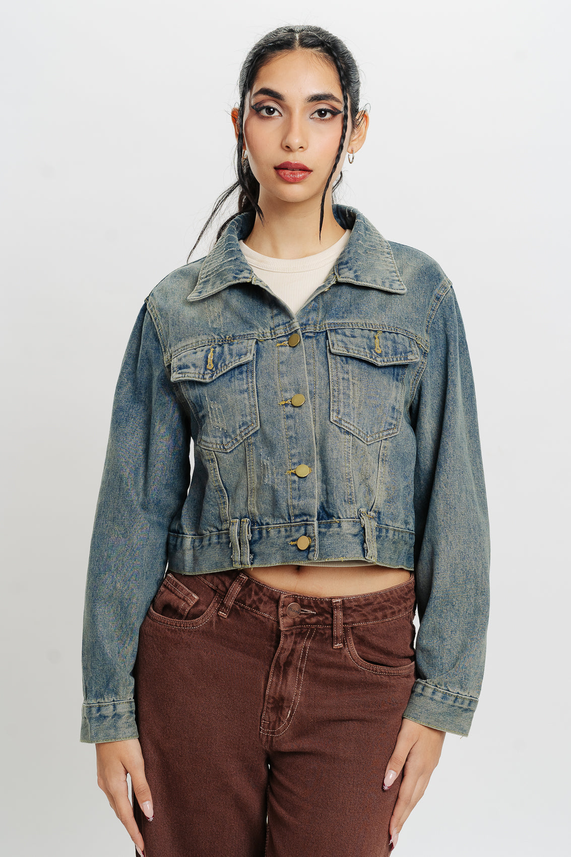 Tinted Regular Fit Denim Jacket