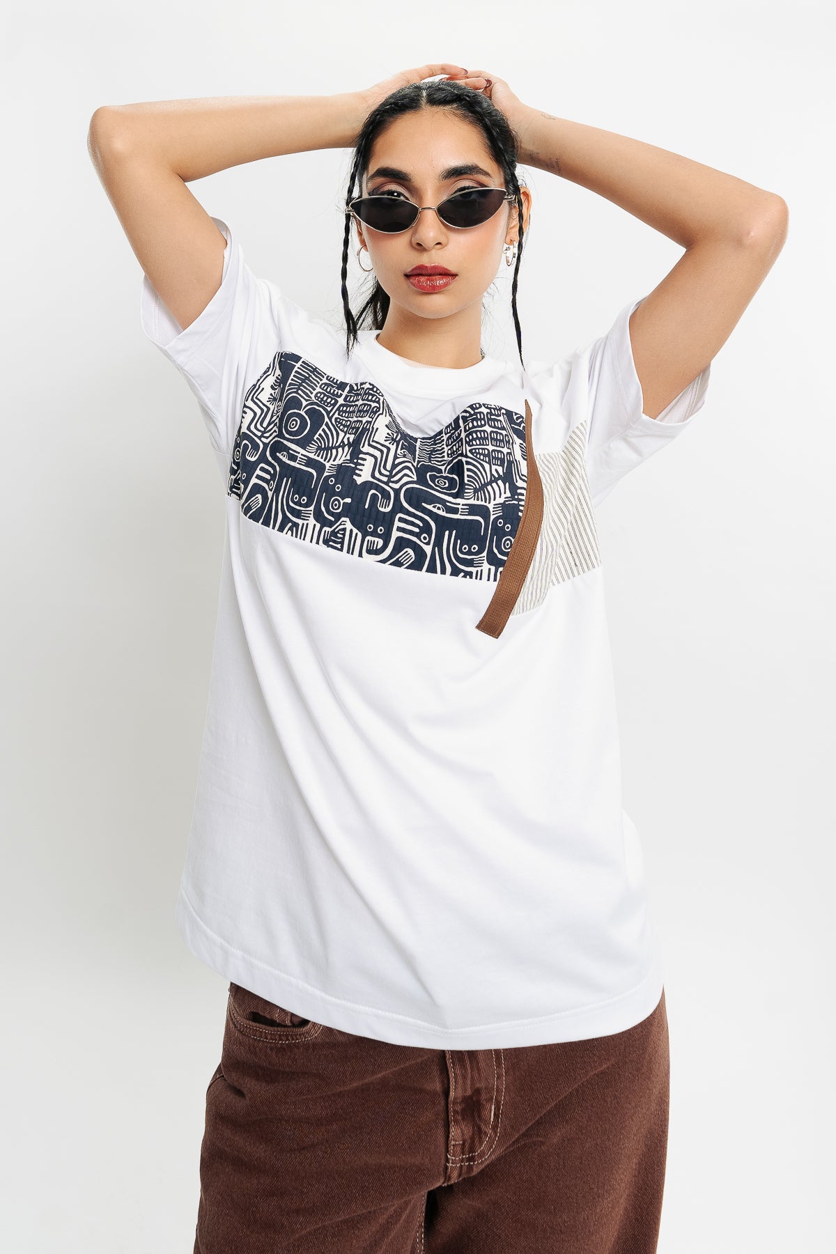 Double Doodle Print T-Shirt