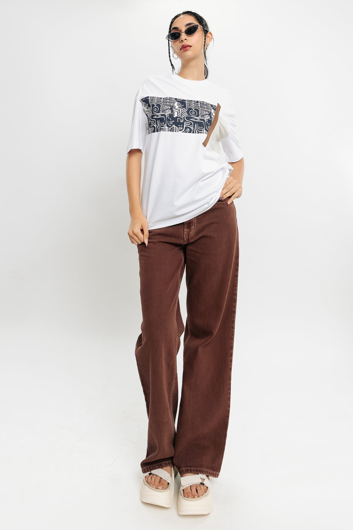 Double Doodle Print T-Shirt