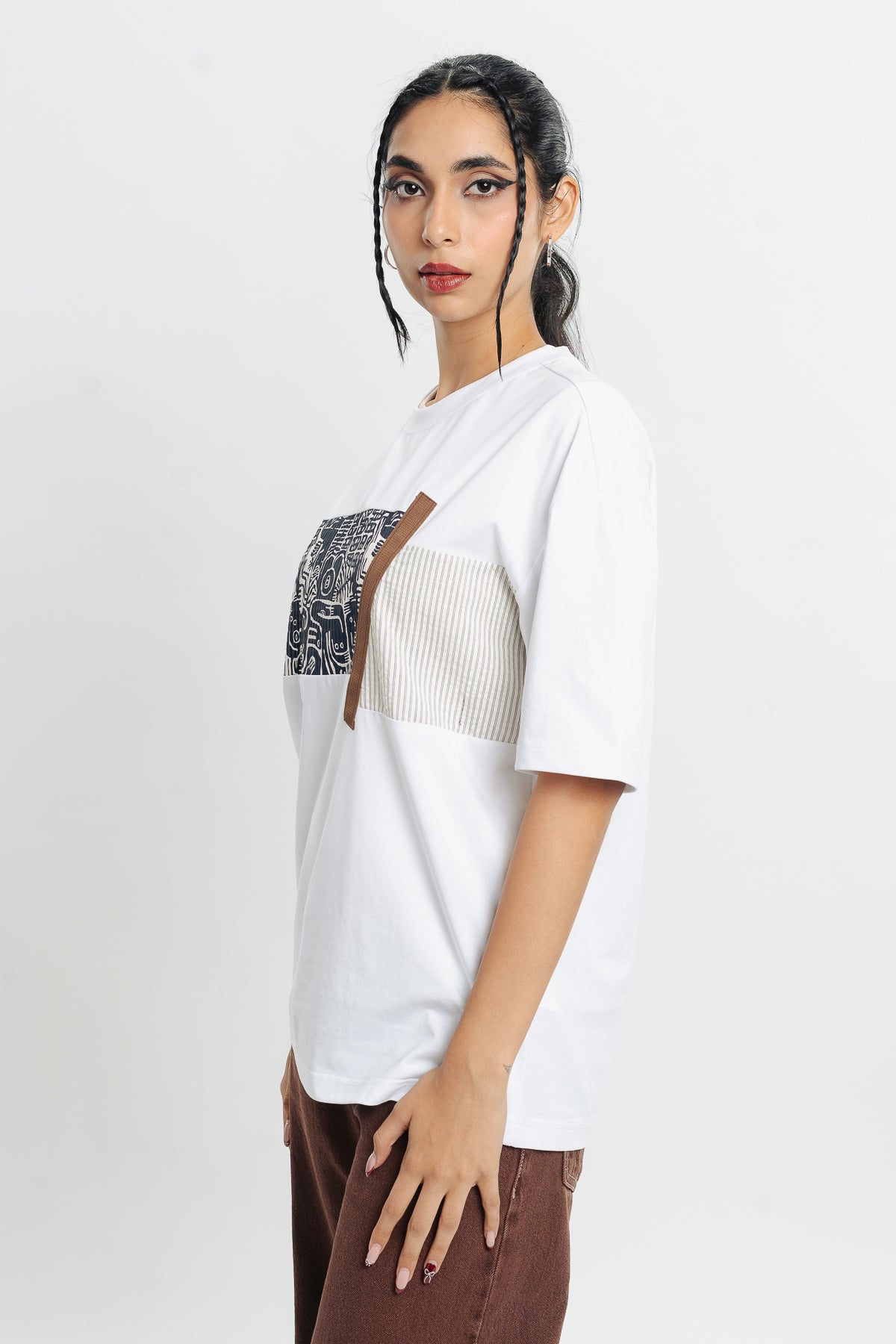 Double Doodle Print T-Shirt