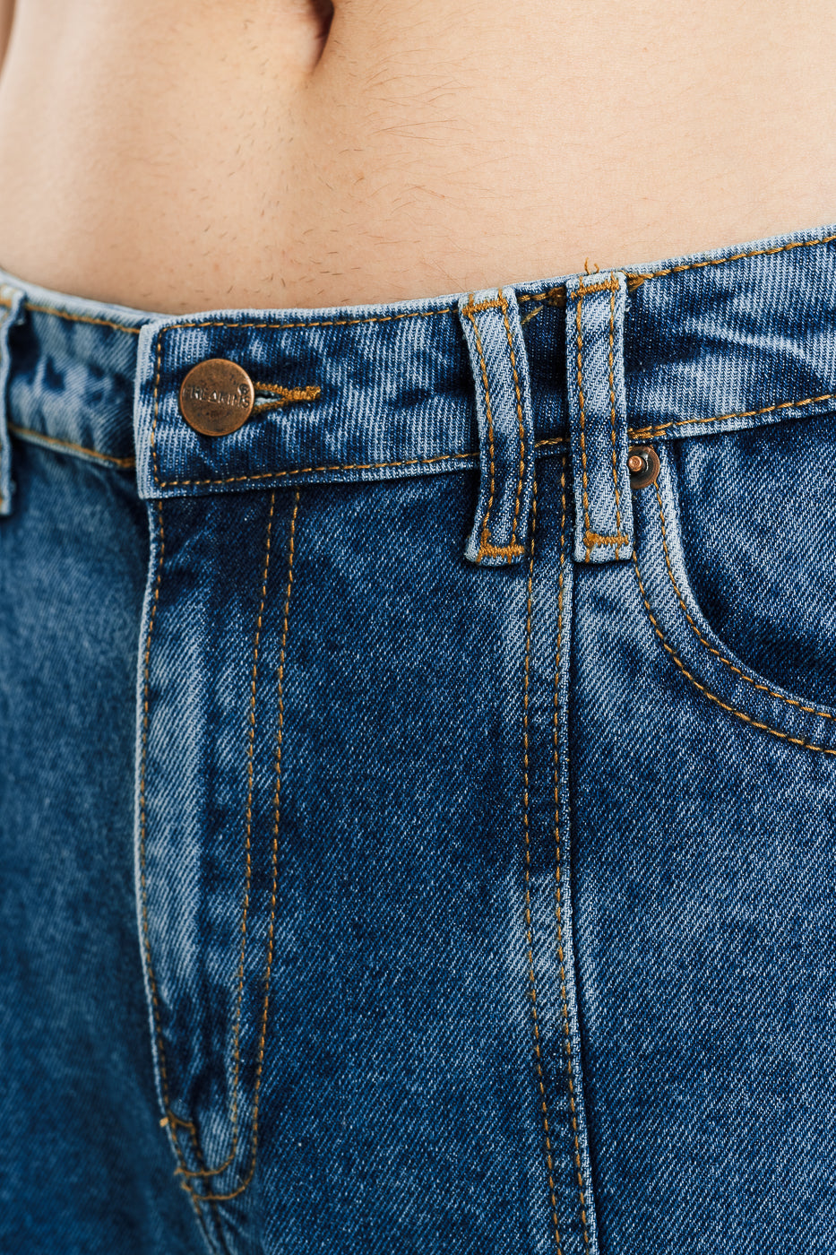 Blue Flap Pocket Men's Straight Cargo Jeans