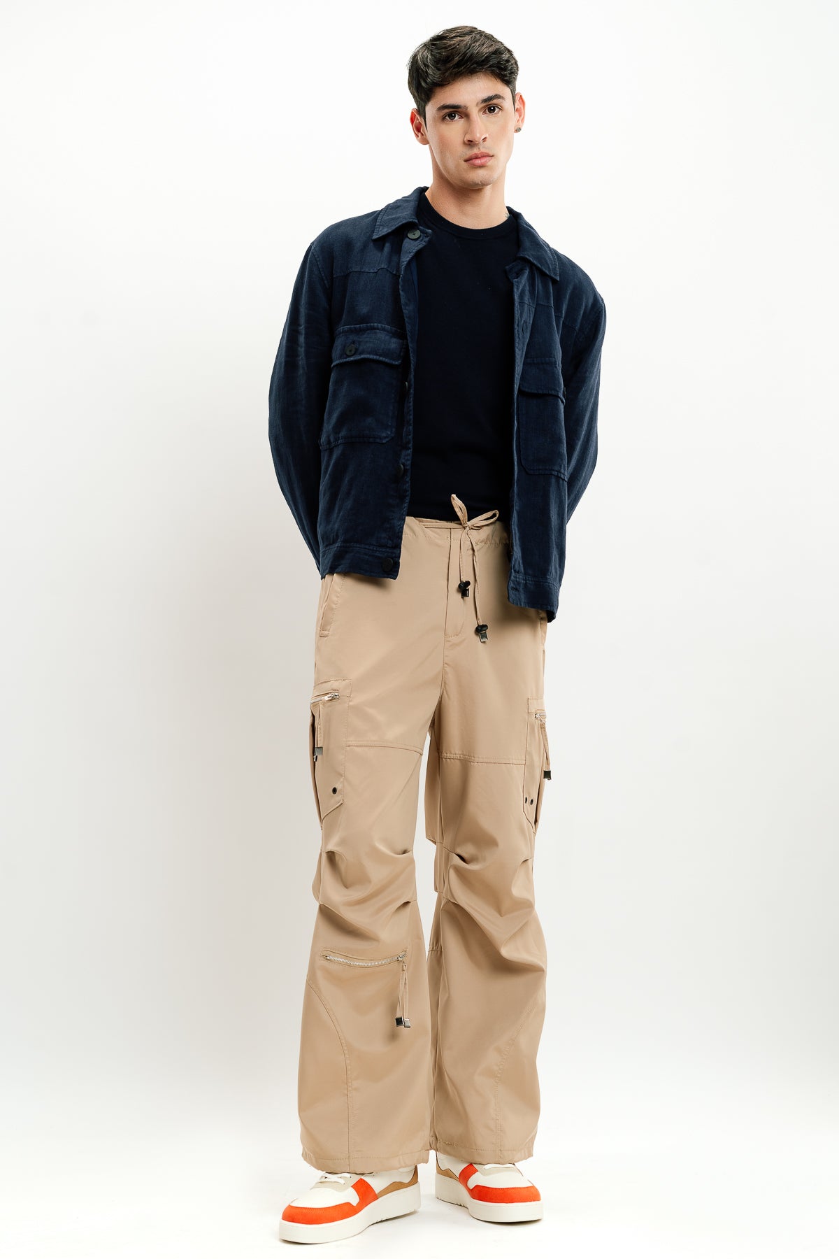 Men's Khaki Parachute Cargo Pant