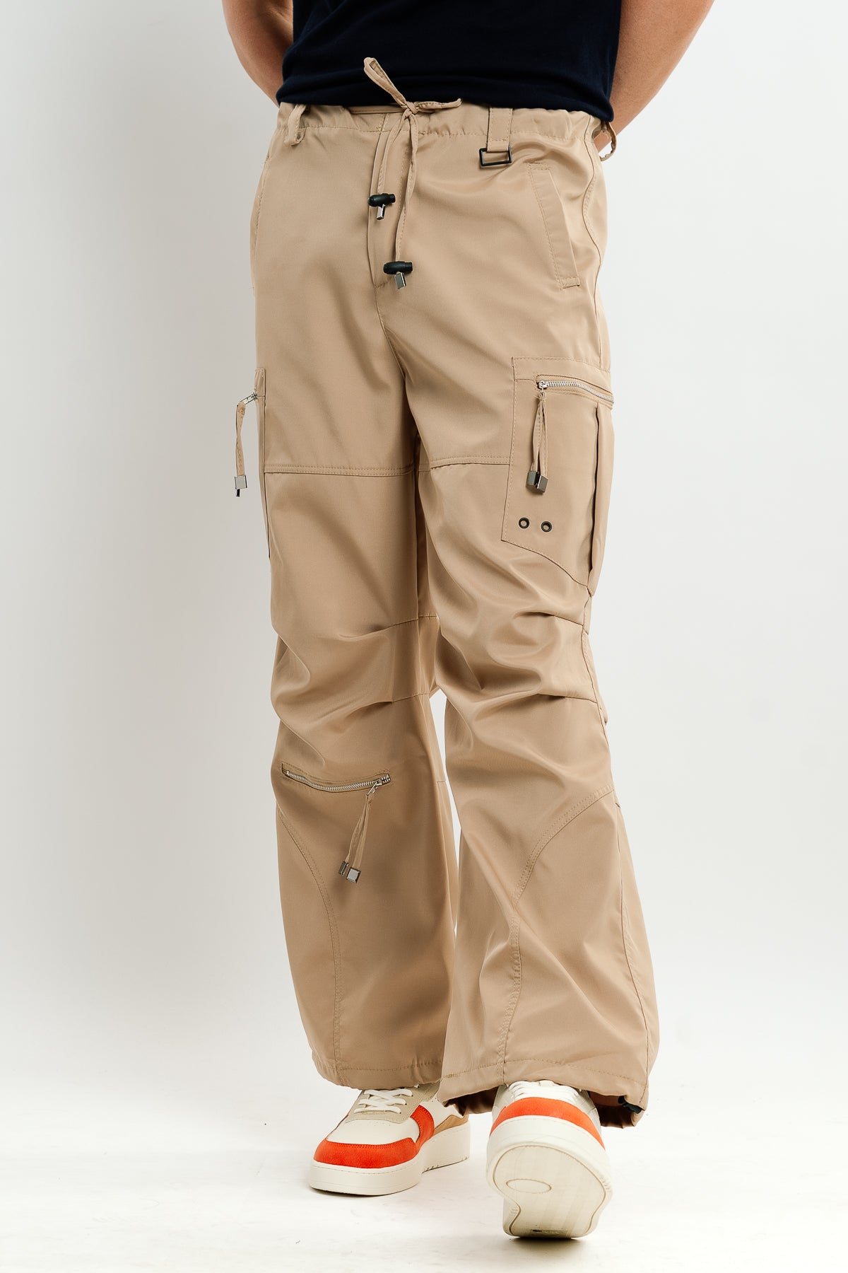 Men's Khaki Parachute Cargo Pant
