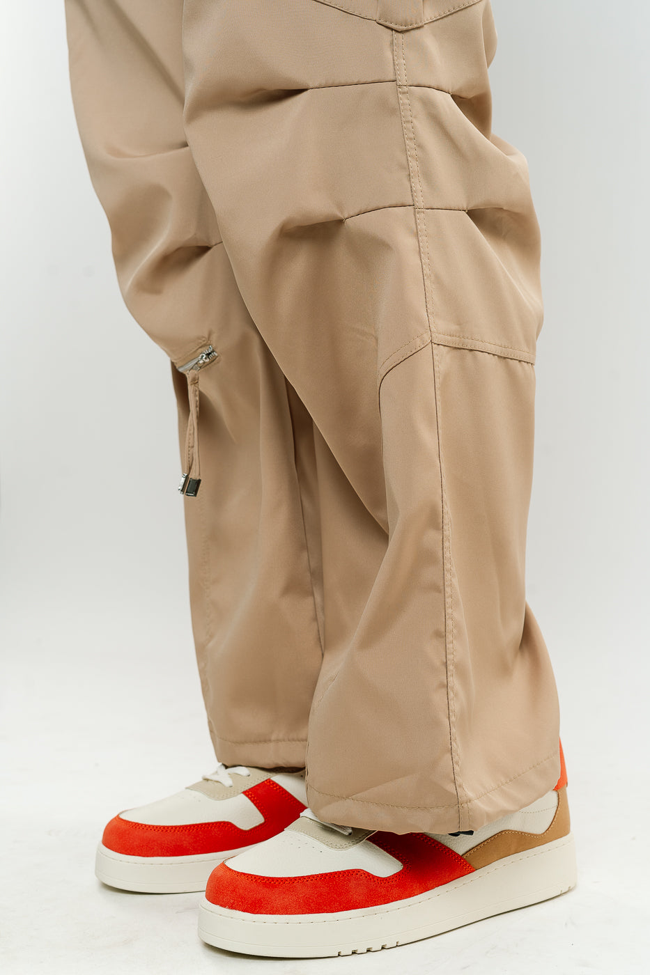 Men's Khaki Parachute Cargo Pant