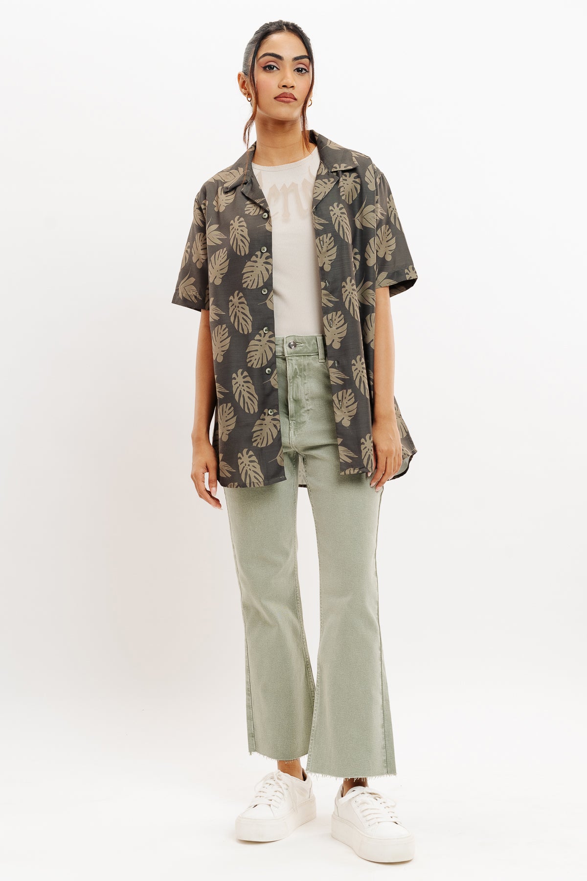 Leafy Serenity Women's Resort Shirt